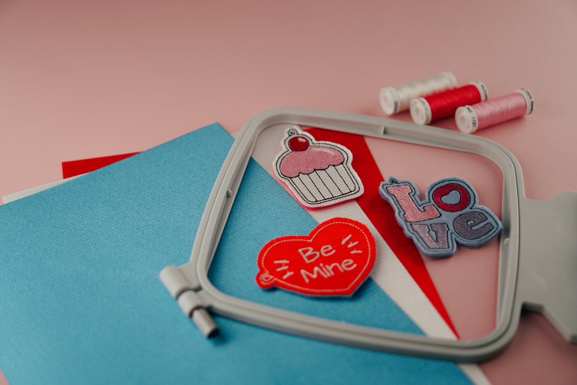 Coole Stickdateien im Set: Anhänger