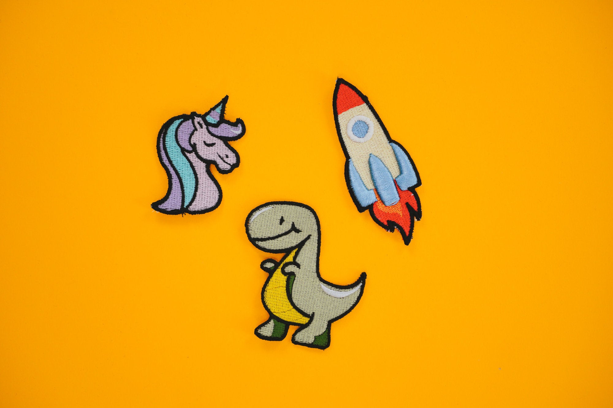 Stickdatei set comic (Anwendungsbeispiel)