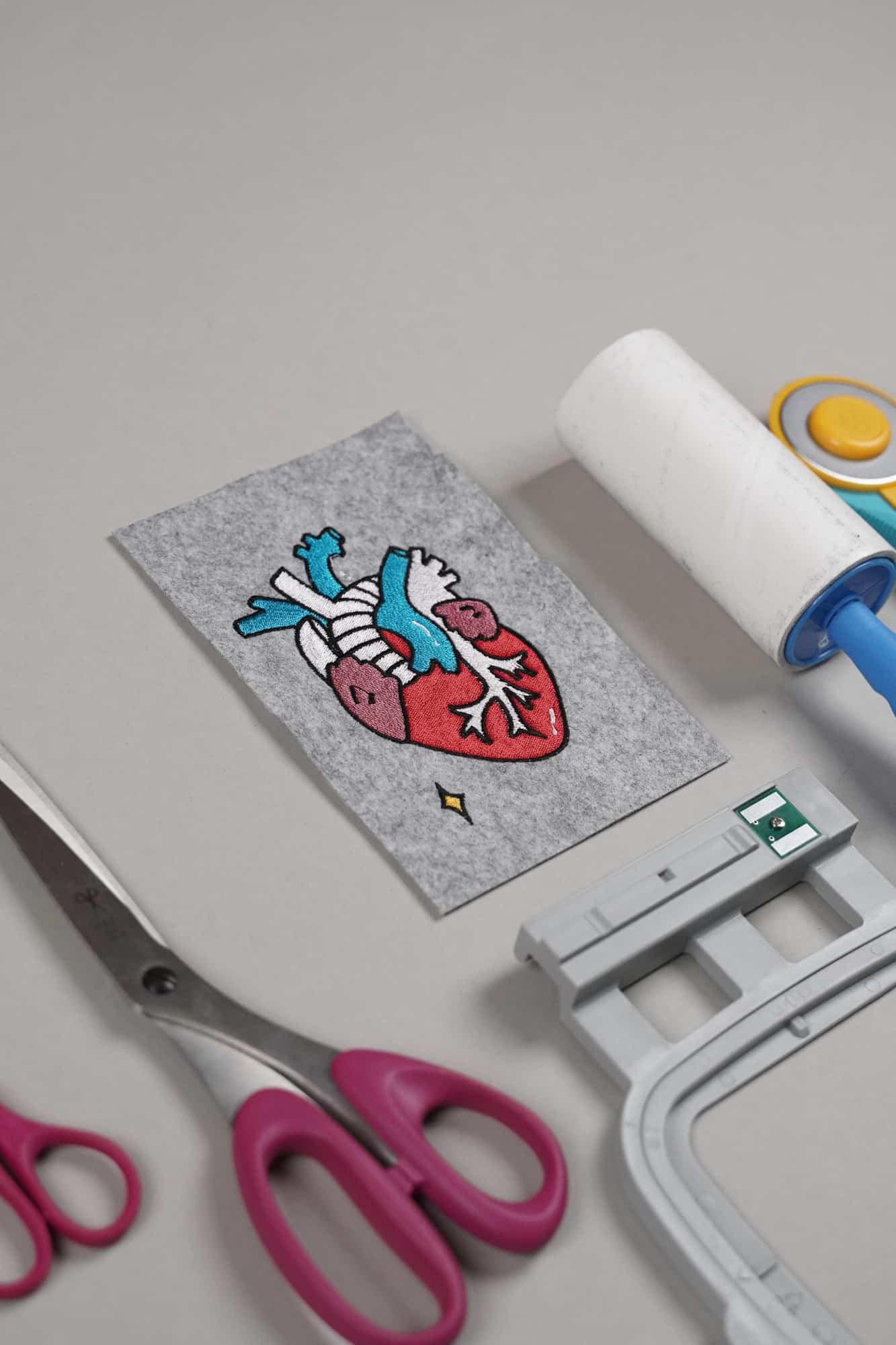 Stickdatei »Herz« (medizin, menschlich)