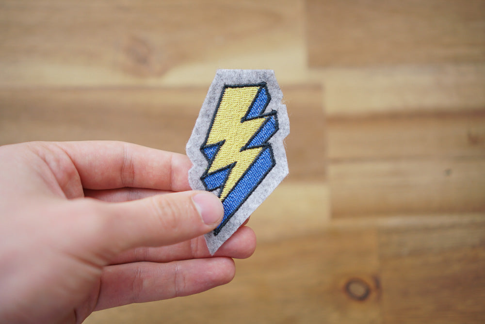 Embroidery file lightning