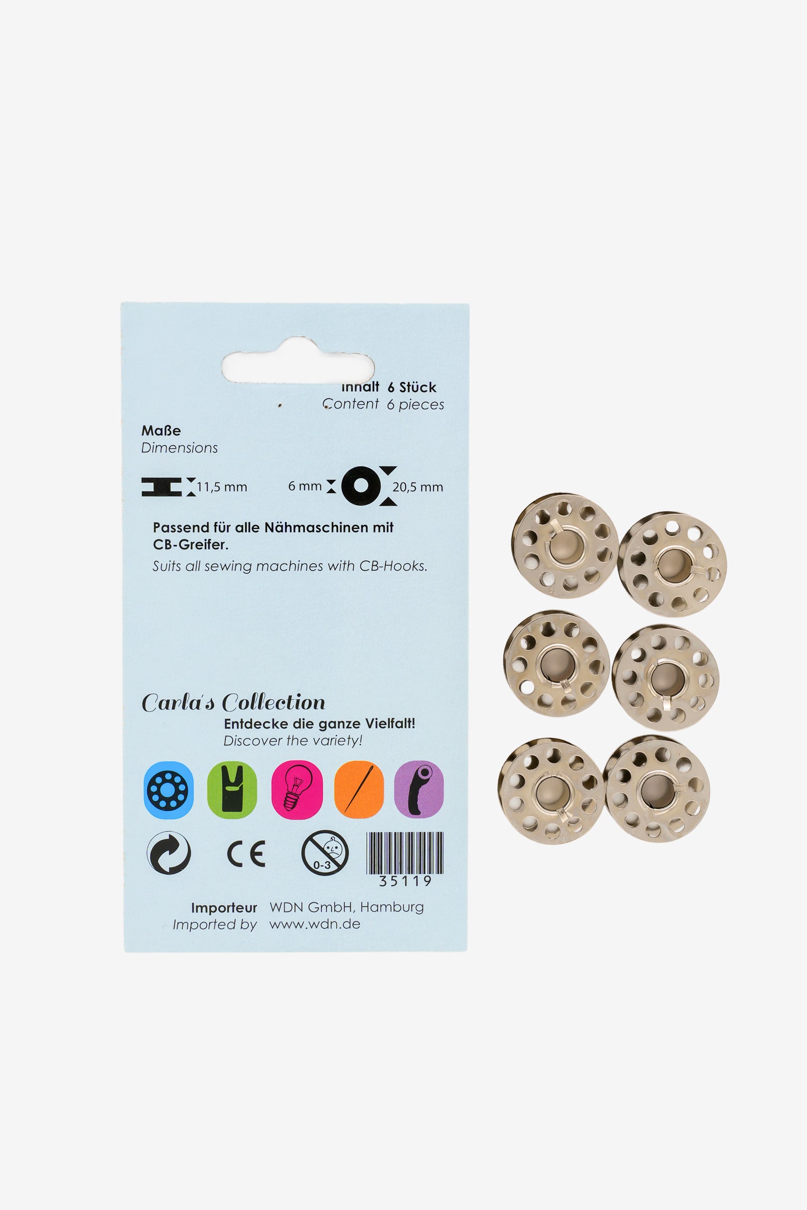 Carlas Collection Spulen für CB-Greifer aus Metall