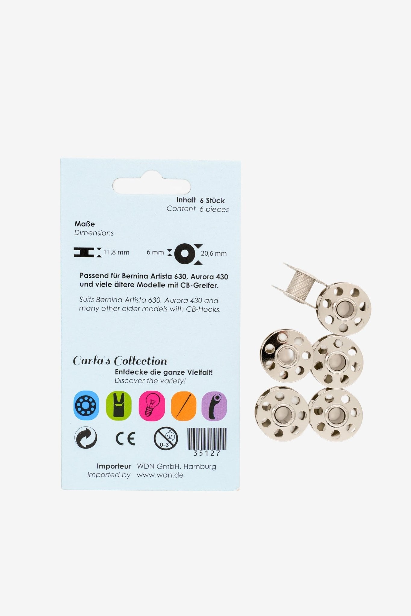 Carlas Collection Spulen für CB-Greifer von Bernina - Make ma!