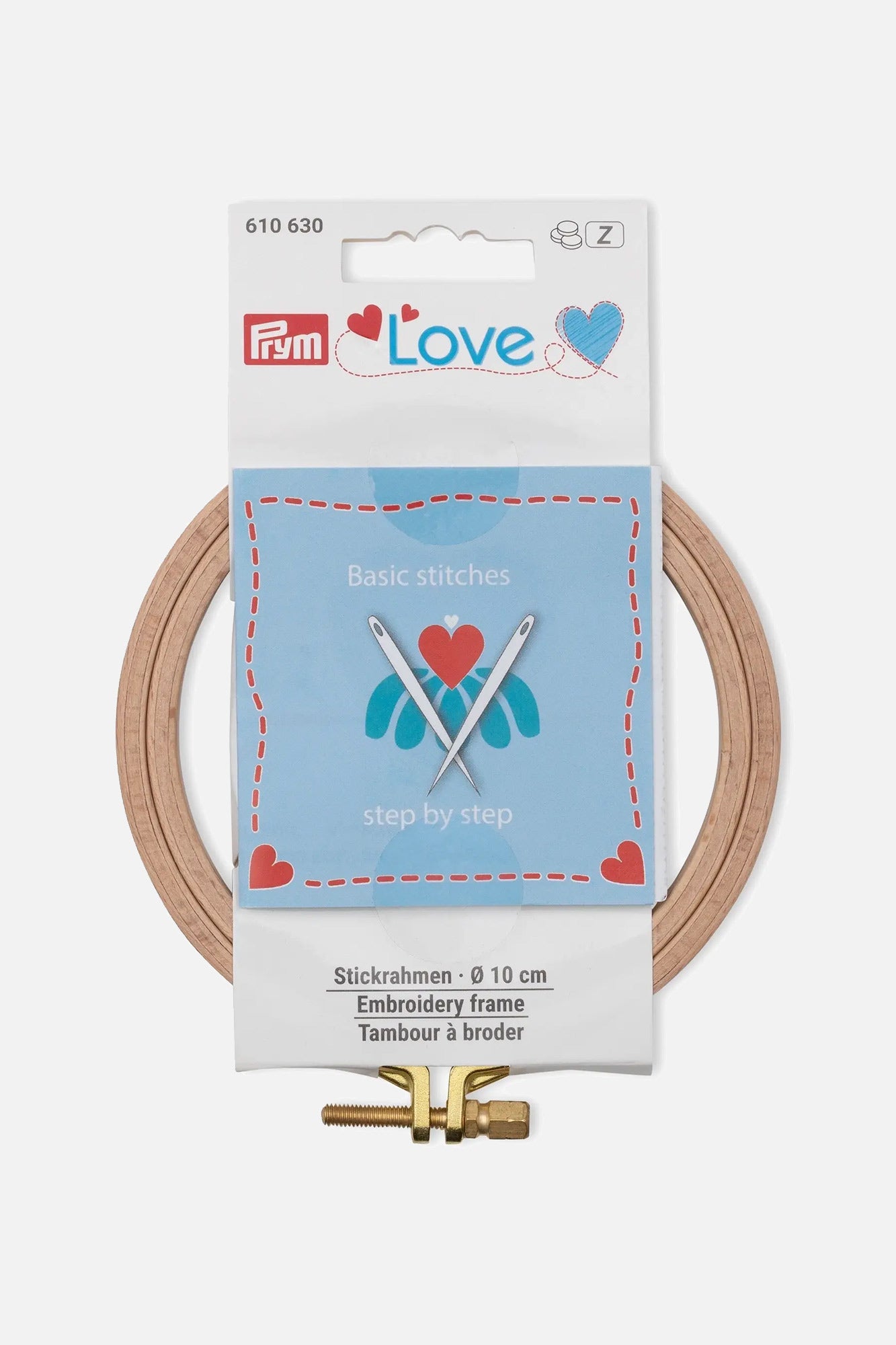 PRYM Love - Embroidery frame beech (10 cm)