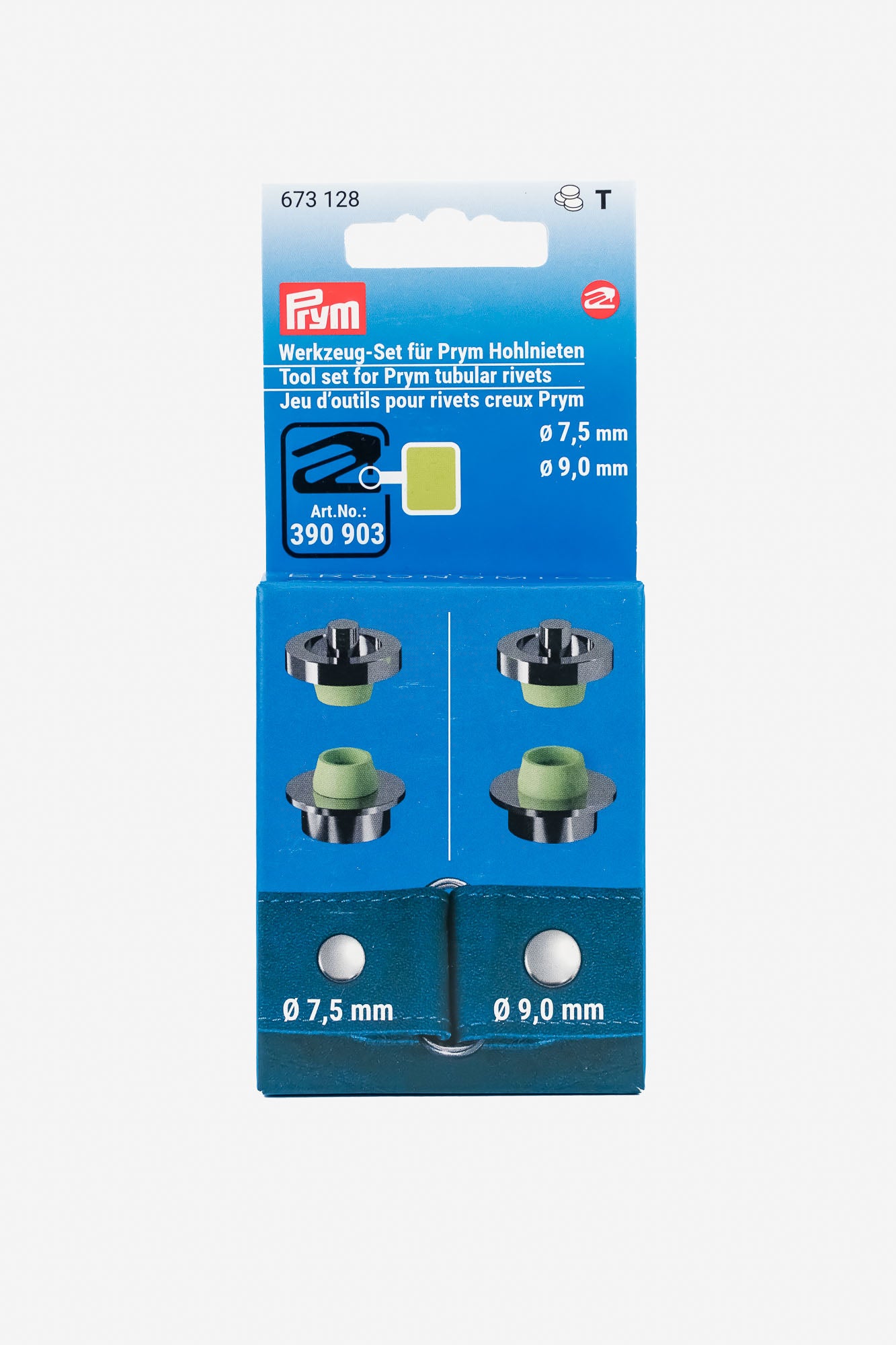 Werkzeug-Set für Prym Hohlnieten mit Ø 7,5 mm und 9 mm