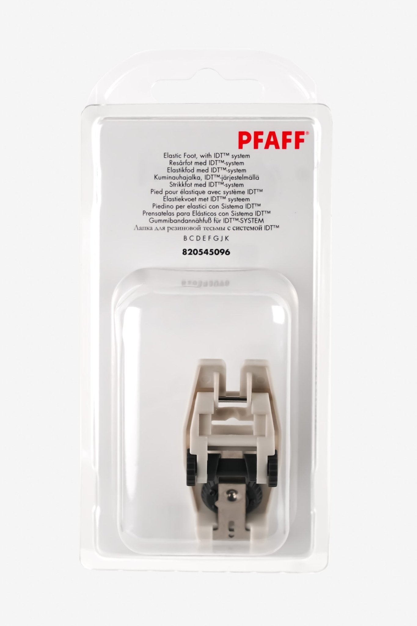 PFAFF Gummibandannähfuß für IDT-System J K L - Make ma!
