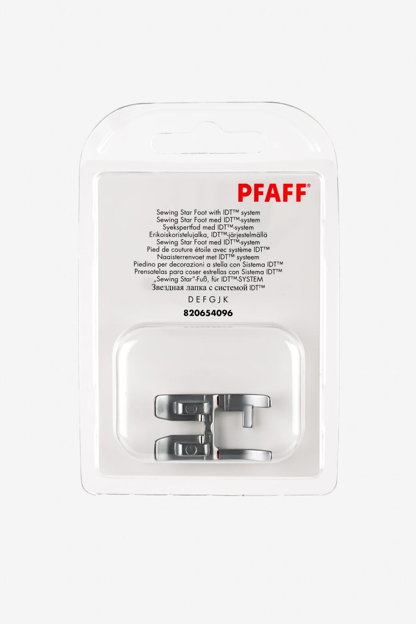 PFAFF Sewing-Star-Fuß für IDT-System J K L - Make ma!