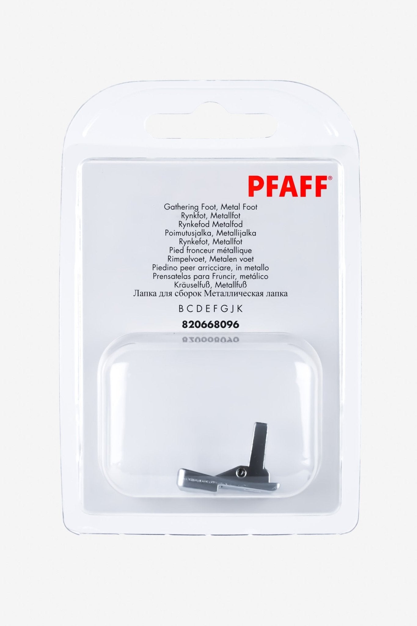 PFAFF Kräuselfuß Metall J K L - Make ma!