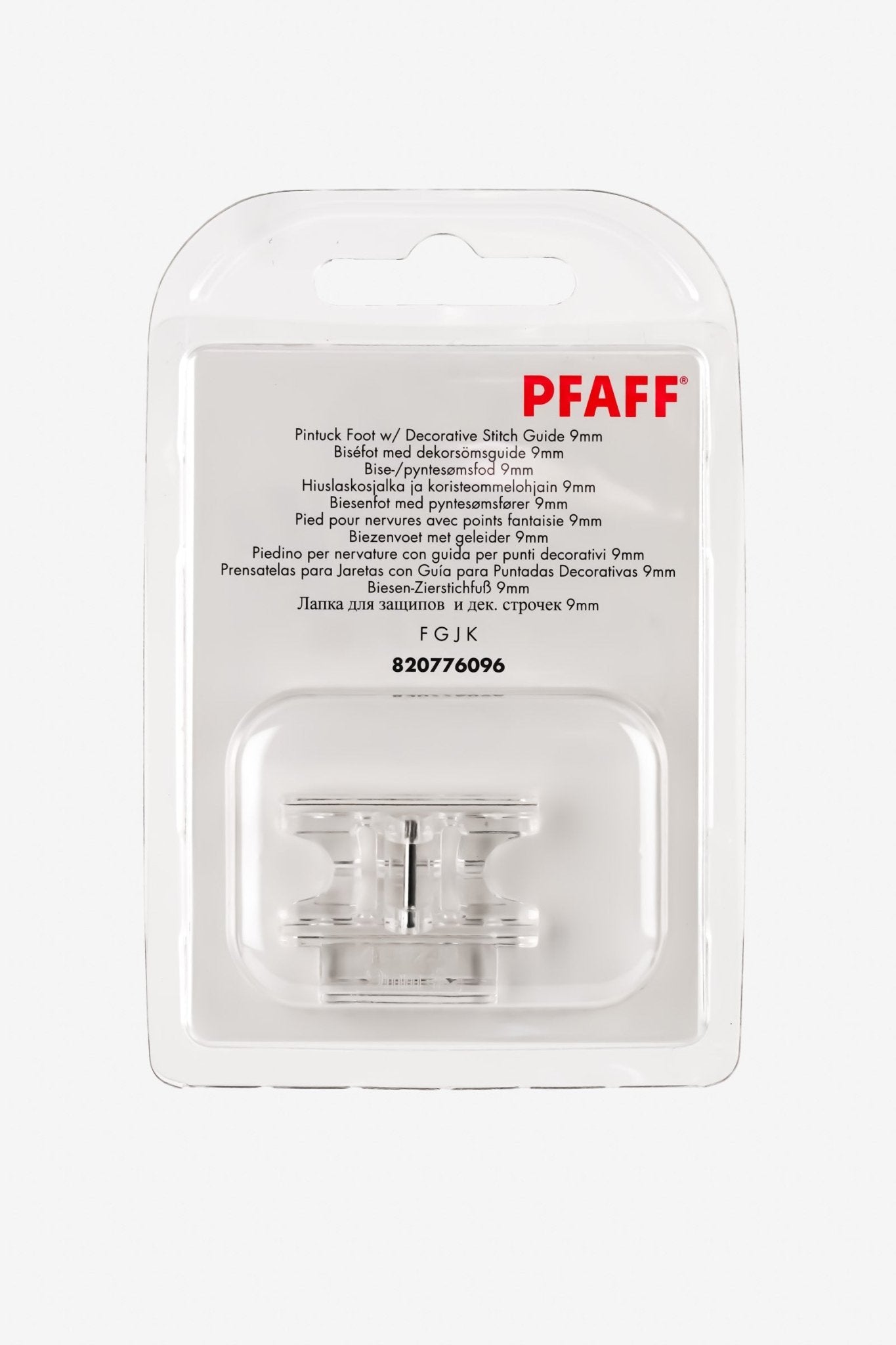 PFAFF Biesen-Zierstichfuß 9mm J K L - Make ma!