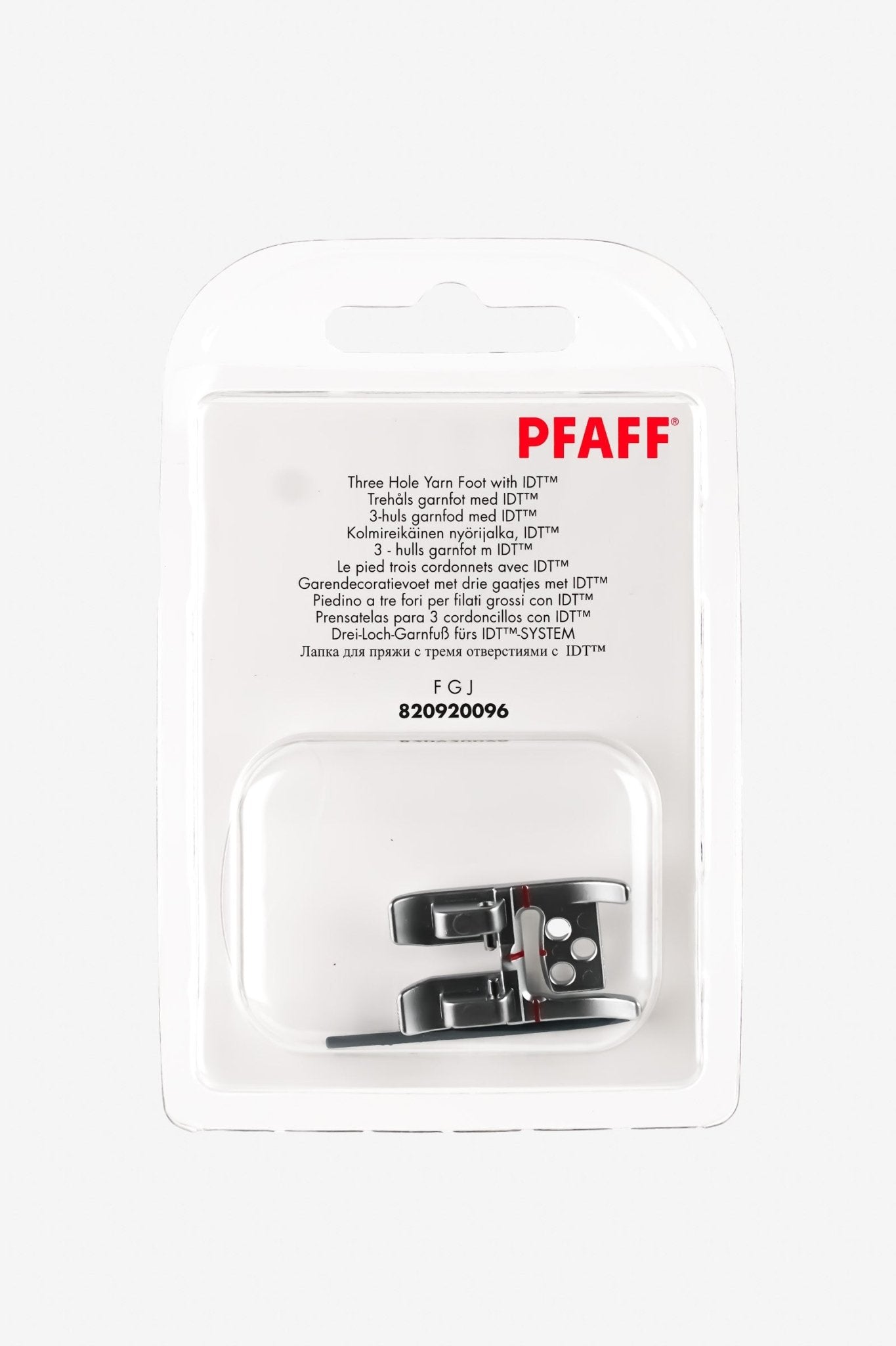 PFAFF Drei-Loch-Garnfuß für IDT-System J L - Make ma!