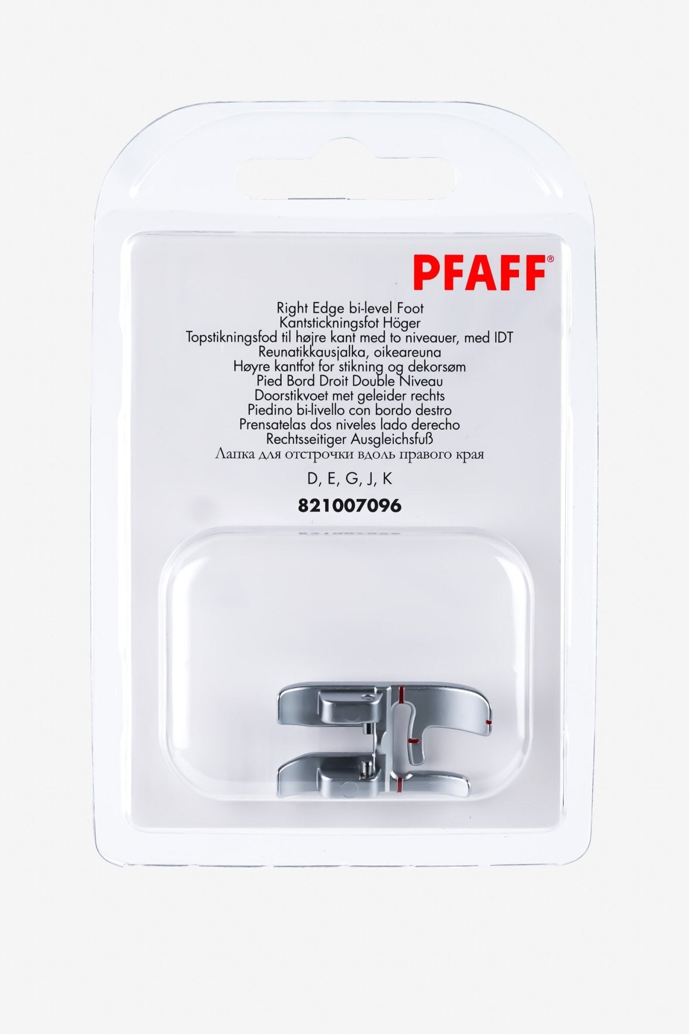 PFAFF Rechtsseitiger Ausgleichsfuß für IDT-System J K L - Make ma!