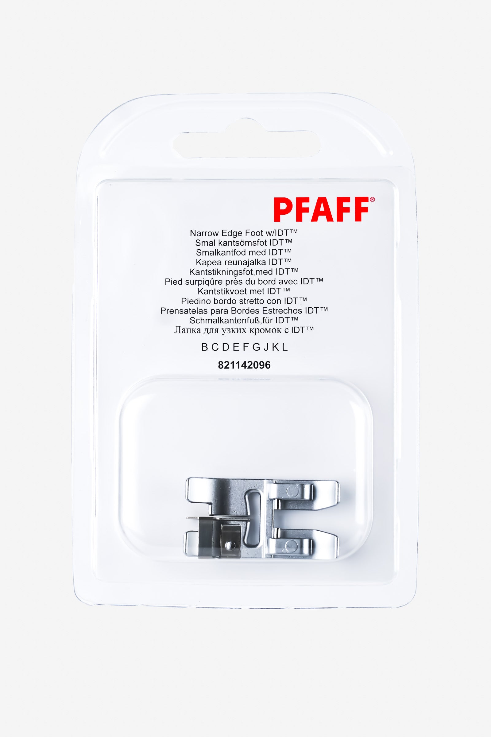 PFAFF Schmalkantenfuß für IDT-System
