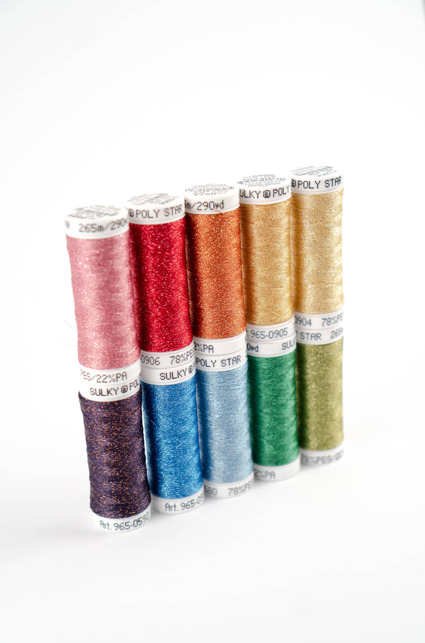 Sulky Stickgarn Set Poly Sparkle – 10x 265m - Make ma!