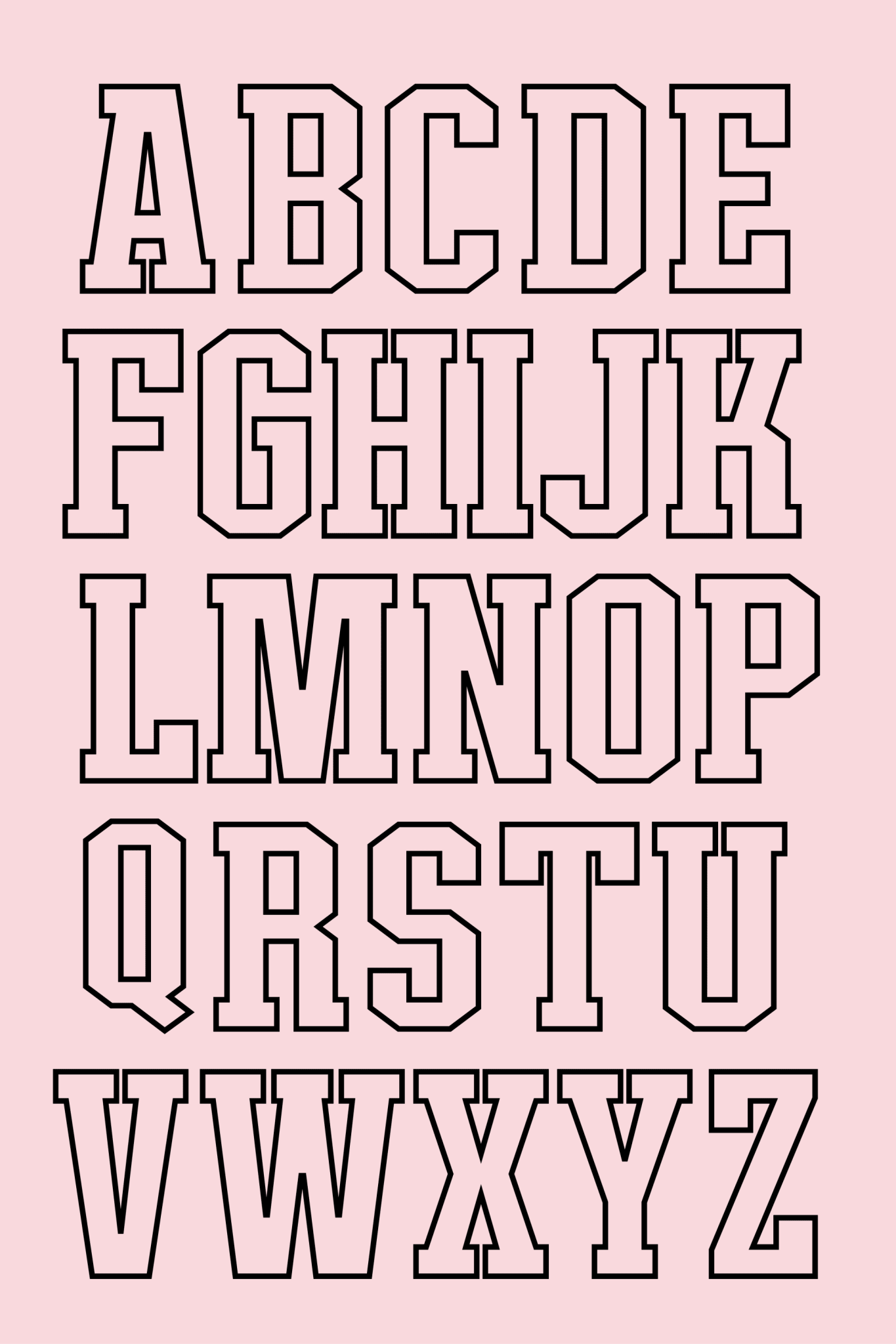 Stickdatei Alphabet »University« - Make ma!