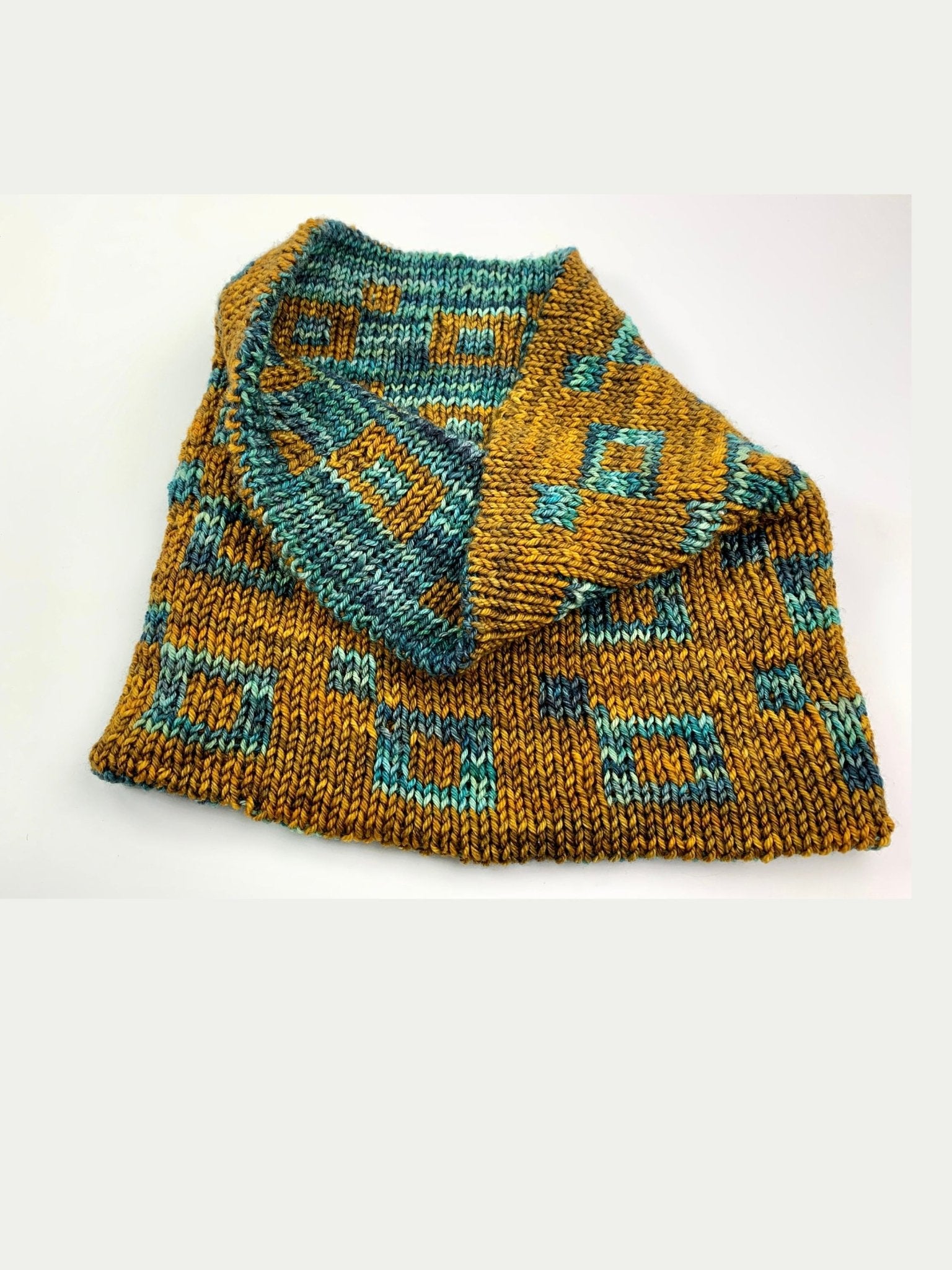 Strickanleitung Schal SQUARE DROP LOOP (PDF) - Make ma!