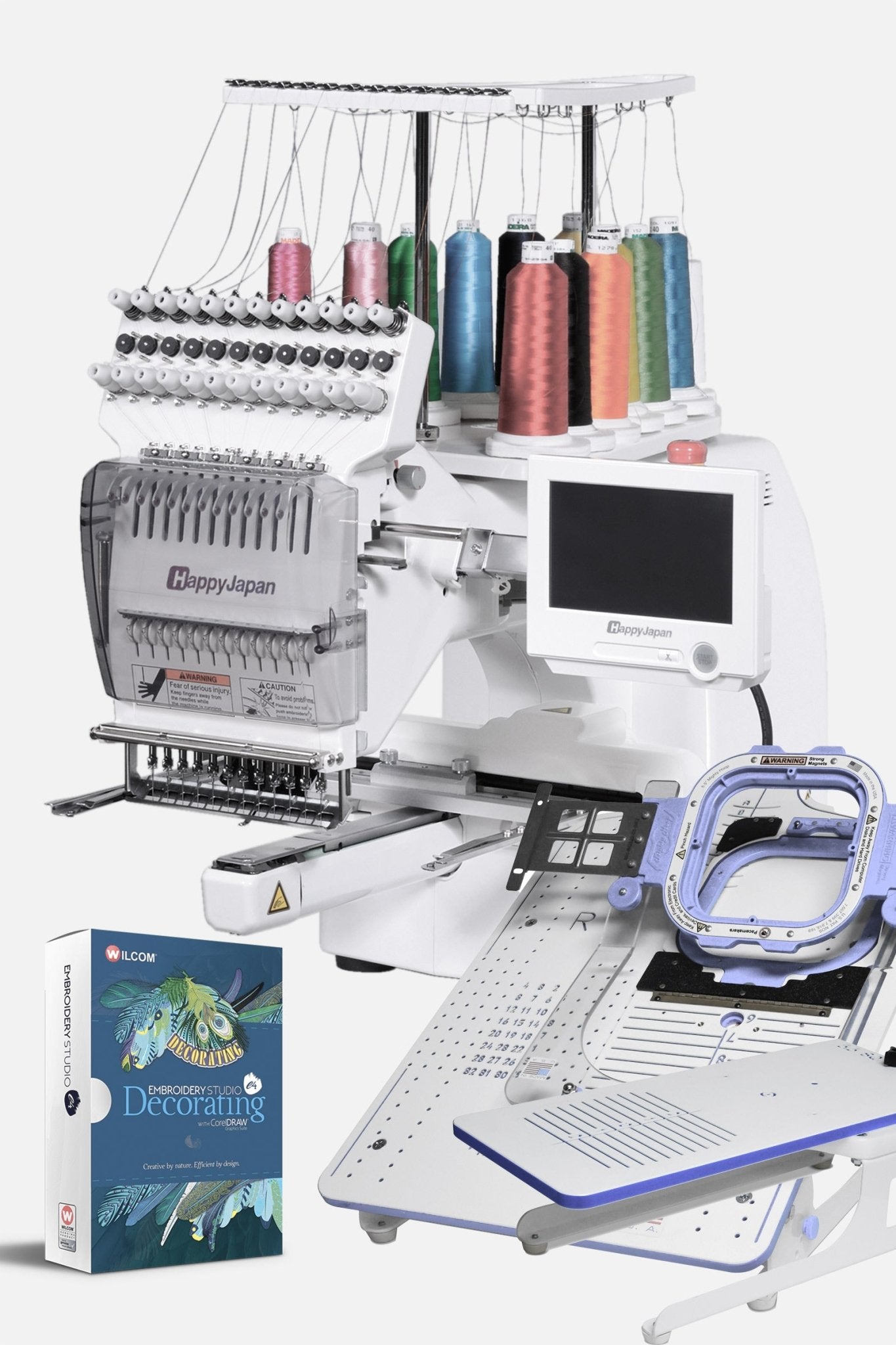 Happy 15 Nadeln Stickmaschine HCD3E-1501 - Make ma!