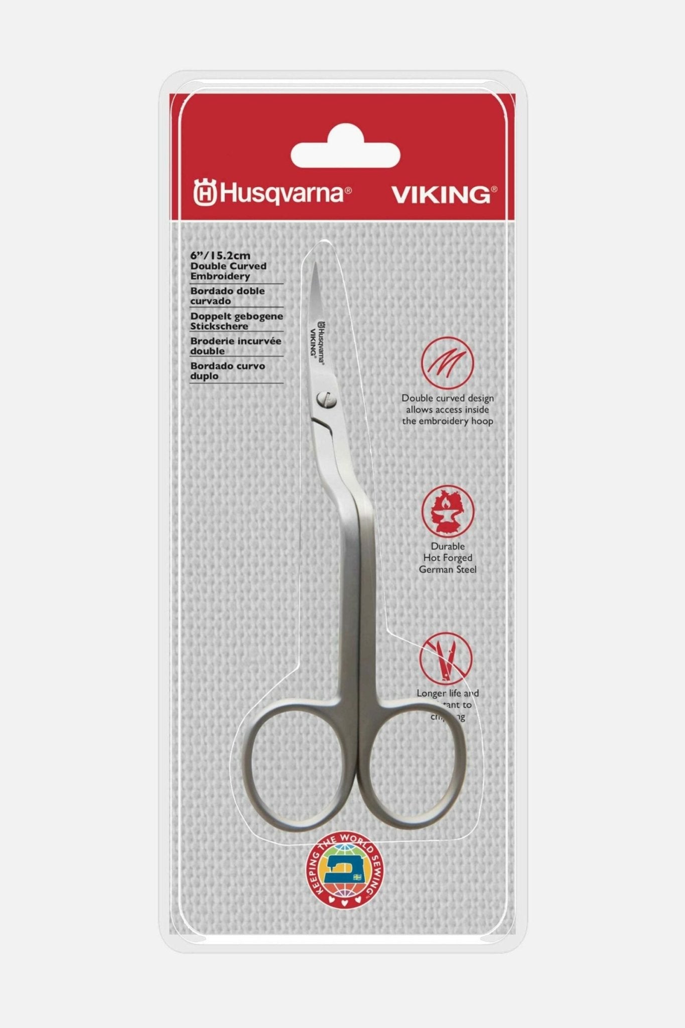 Husqvarna VIKING Stickschere 2-fach gebogen - Make ma!