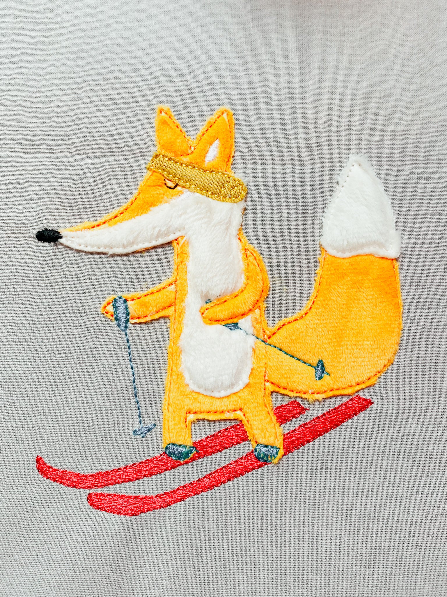 Stickdatei Ski Fuchs