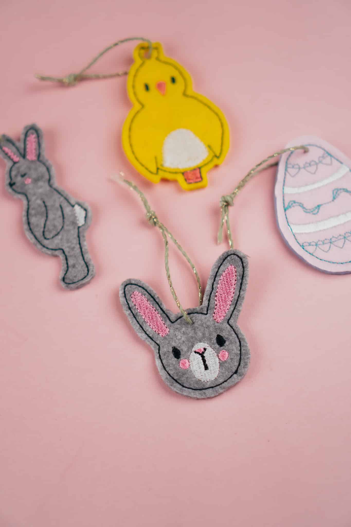 Stickdatei Oster Anhänger: 4er Set - Make ma!
