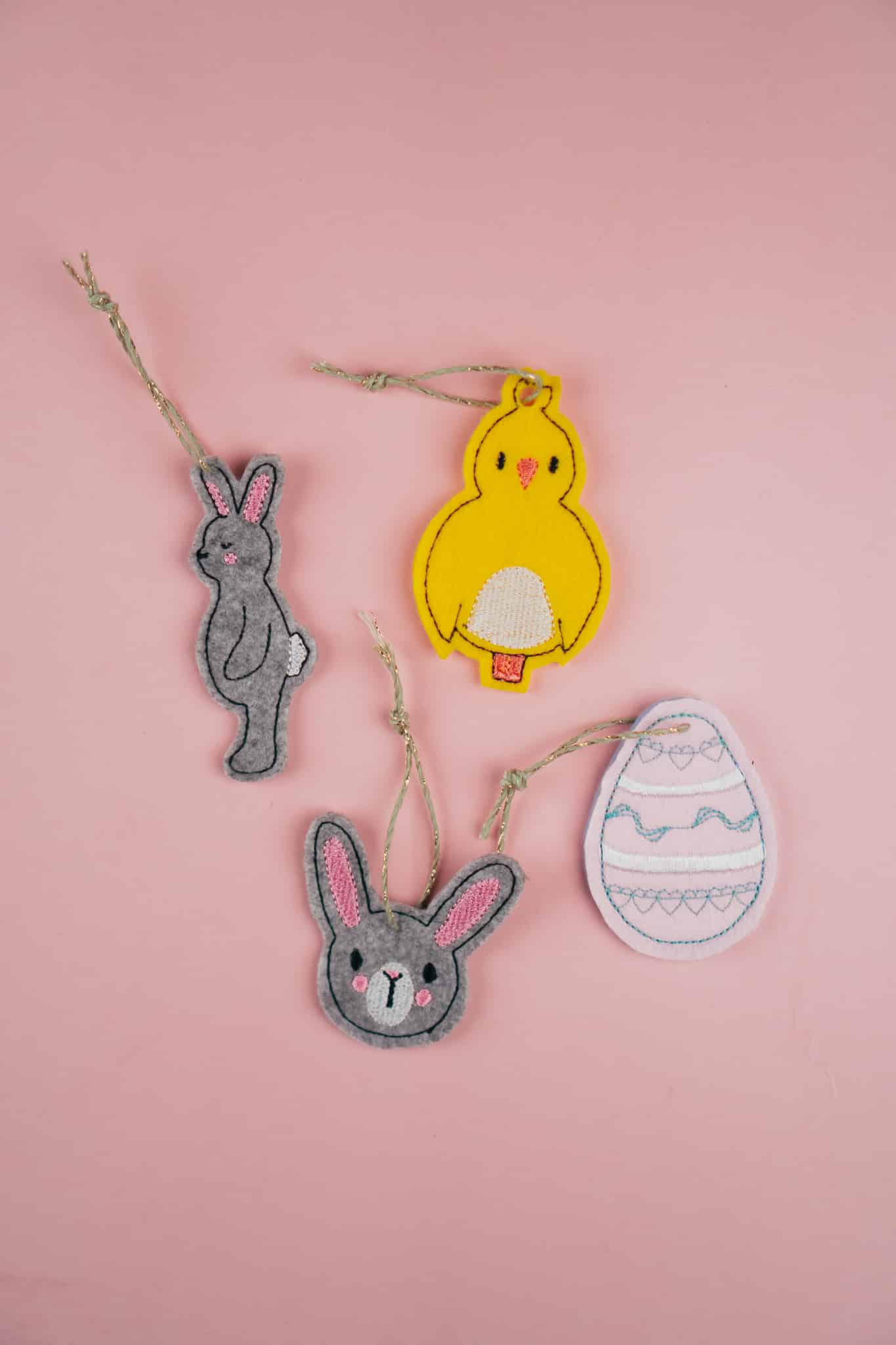 Stickdatei Oster Anhänger: 4er Set - Make ma!