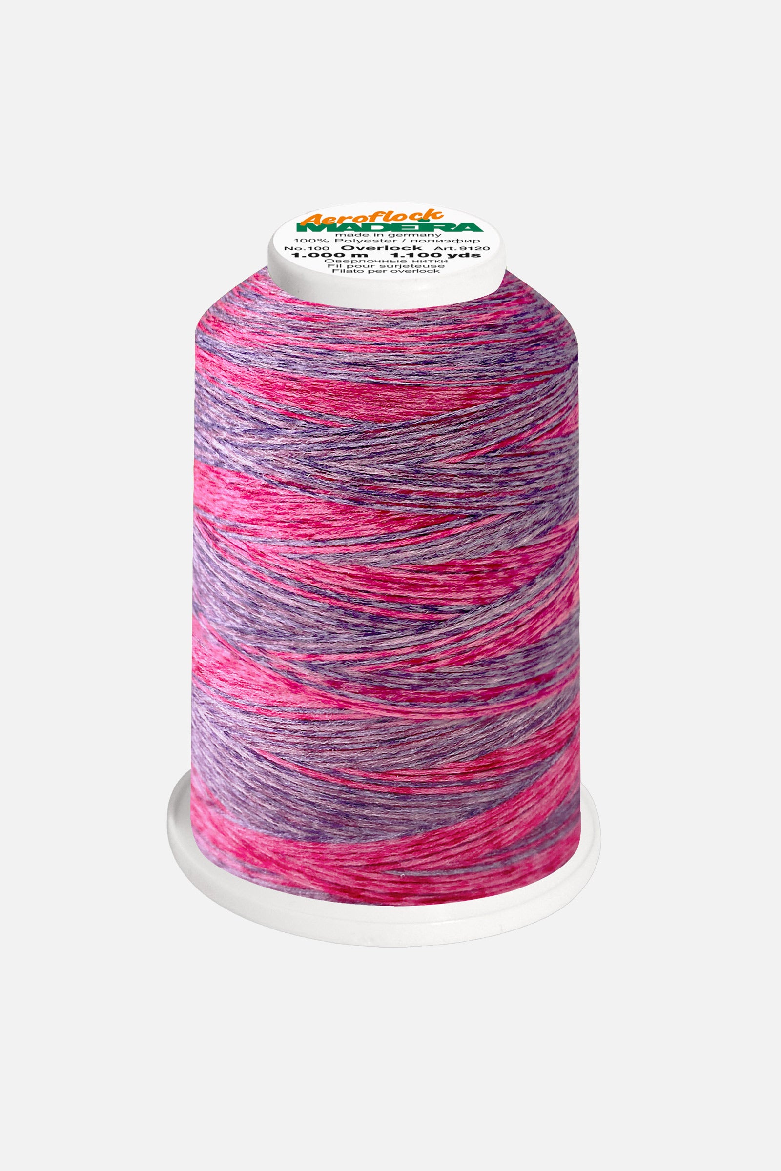 Madeira Aeroflock No. 100 – 1.000 m Multicolor Bauschgarn für Overlockmaschinen