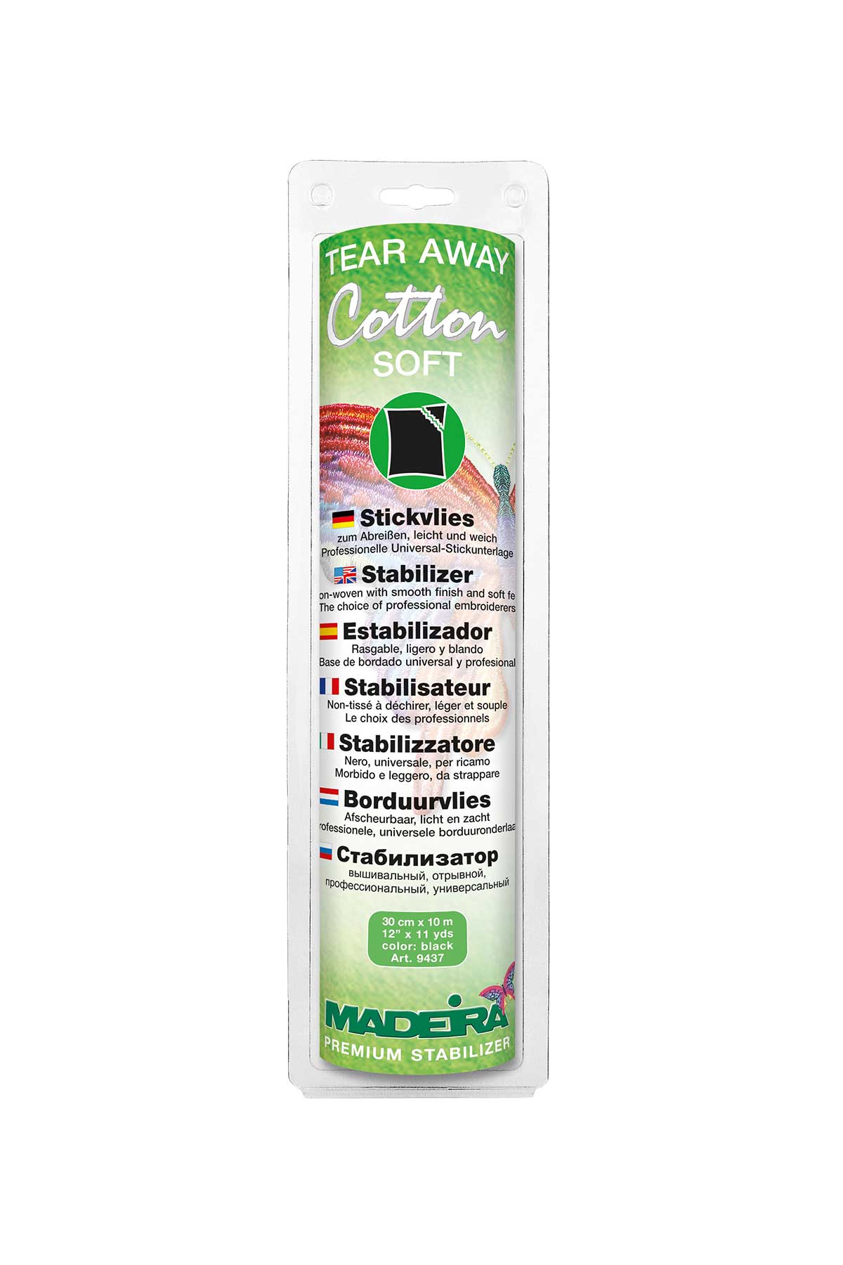 Madeira Cotton Soft Tear-Away Stabilizer 30 cm x 10 m - Make ma!