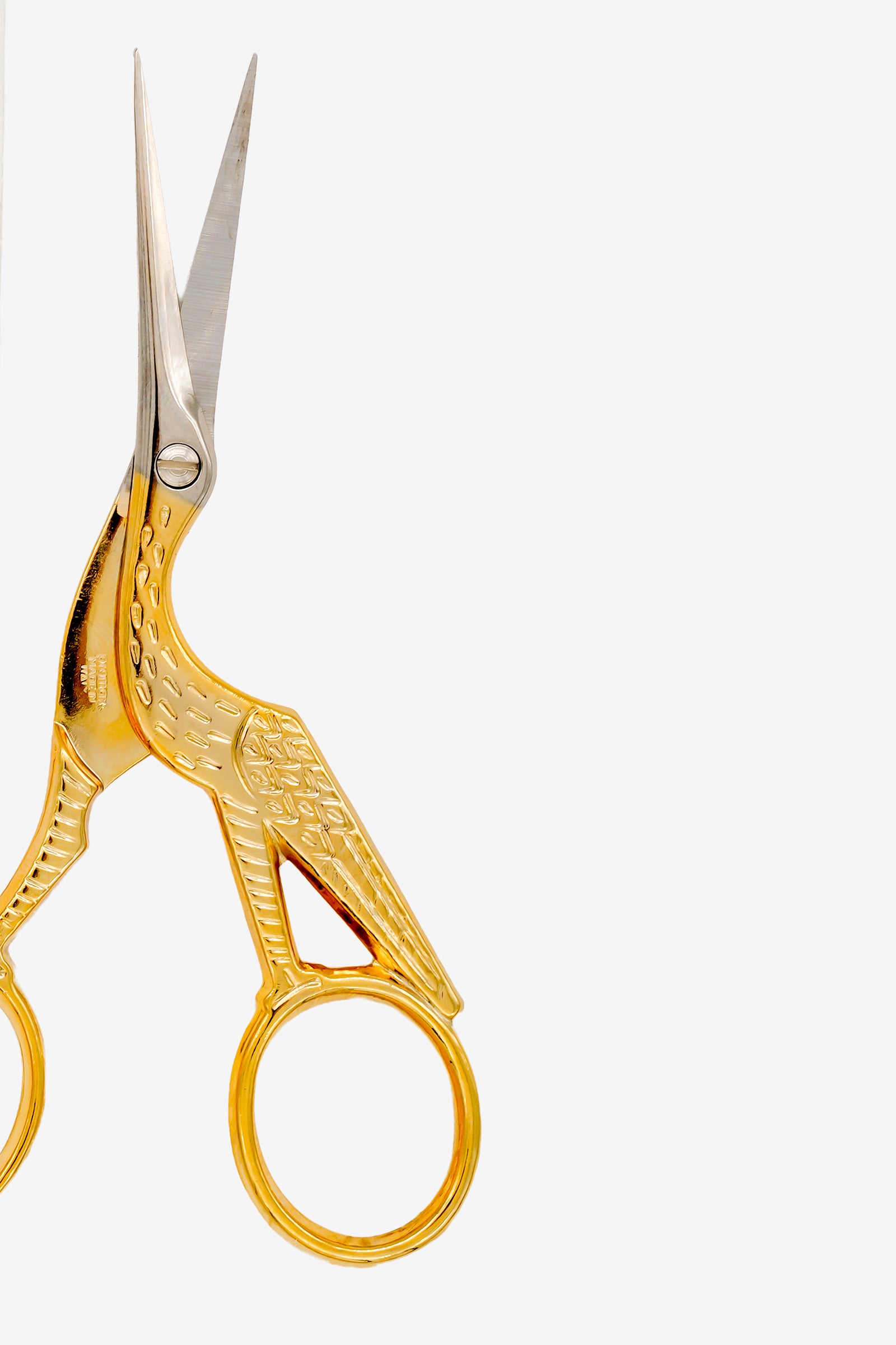 Premax goldene Stickschere Storch OmniaLine