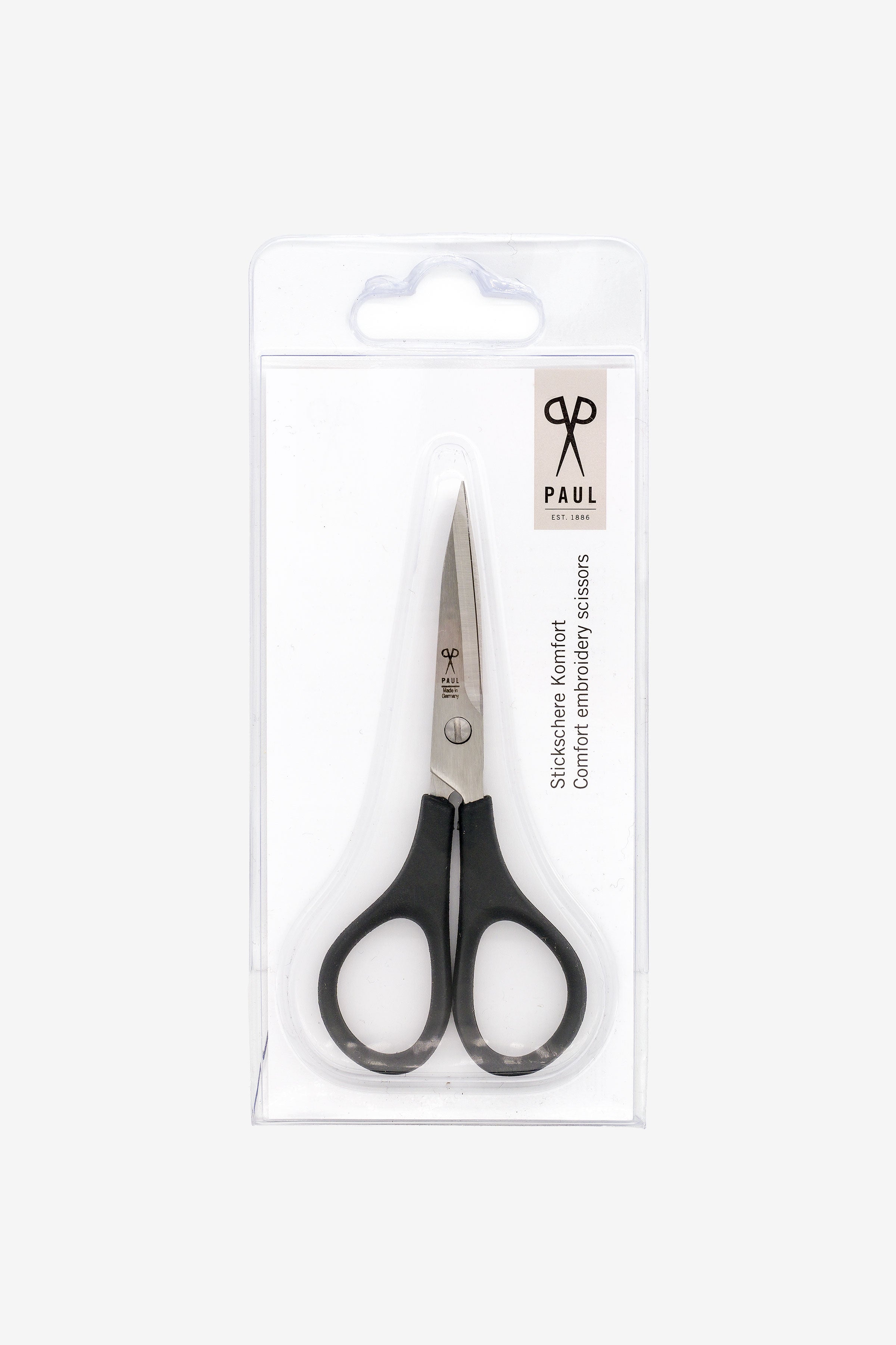 Stickschere von Scherenmanufaktur Paul (Made in Germany) SCHWARZ