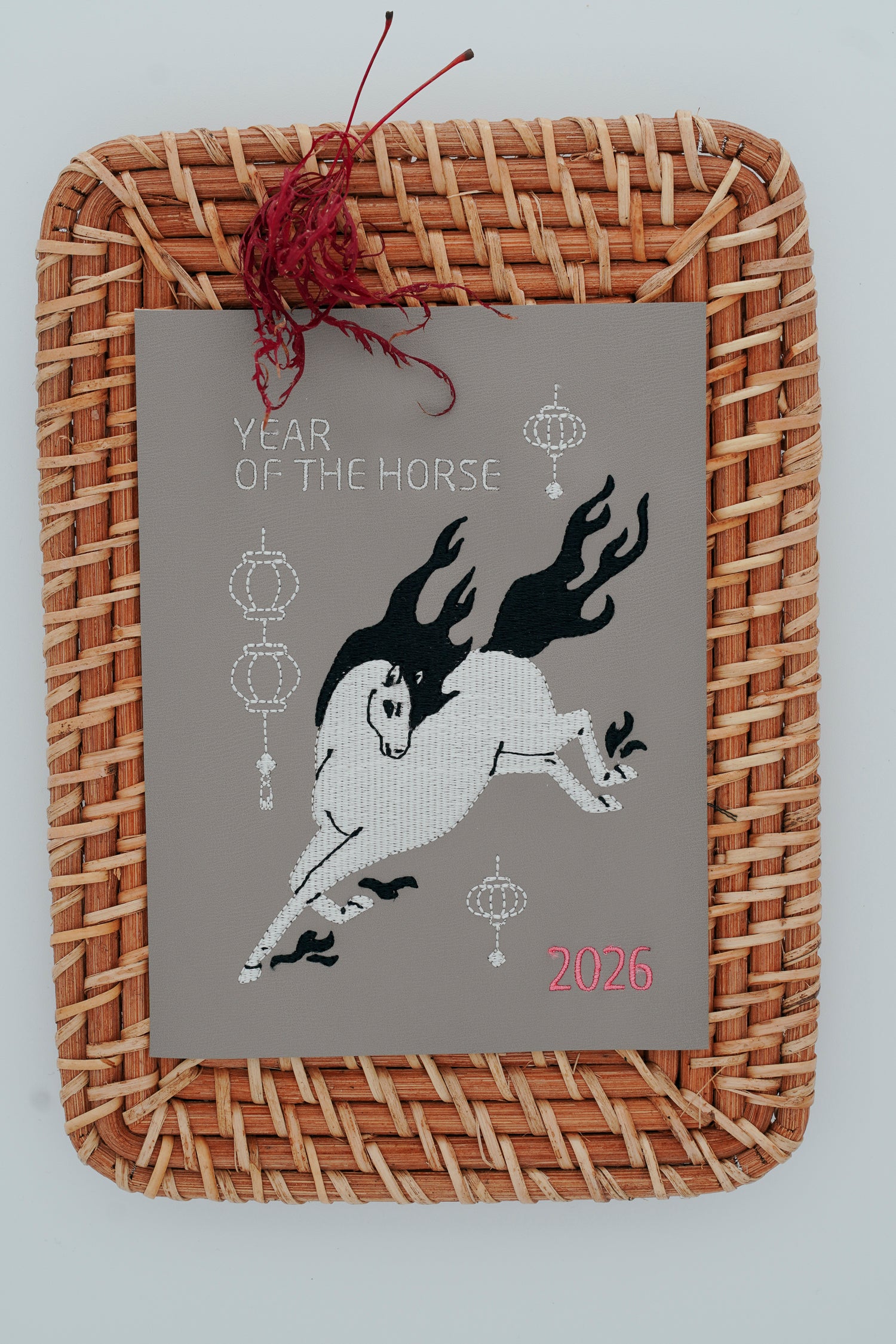 Stickdatei zum chinesischen Neujahr: das Jahr des Pferdes