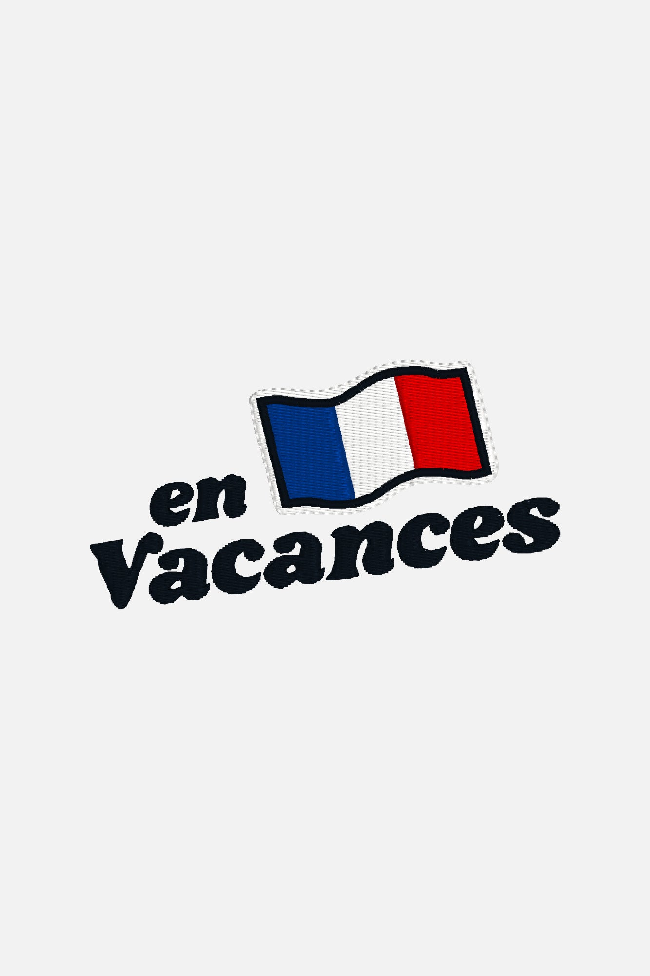 Stickdatei Frankreich Urlaub »En Vacances«