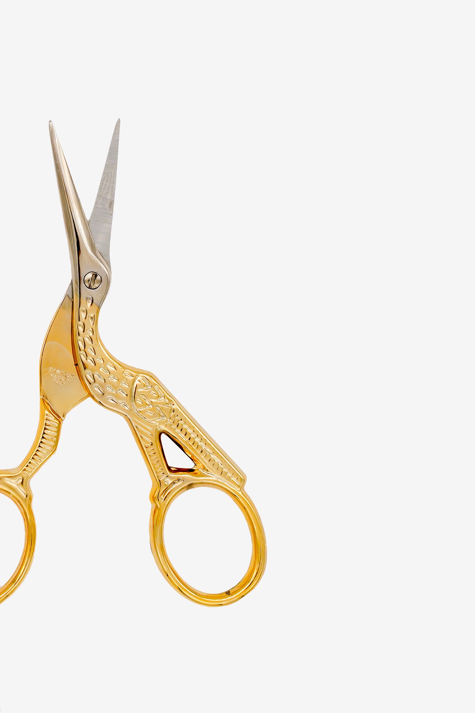 Premax goldene Stickschere Storch OmniaLine