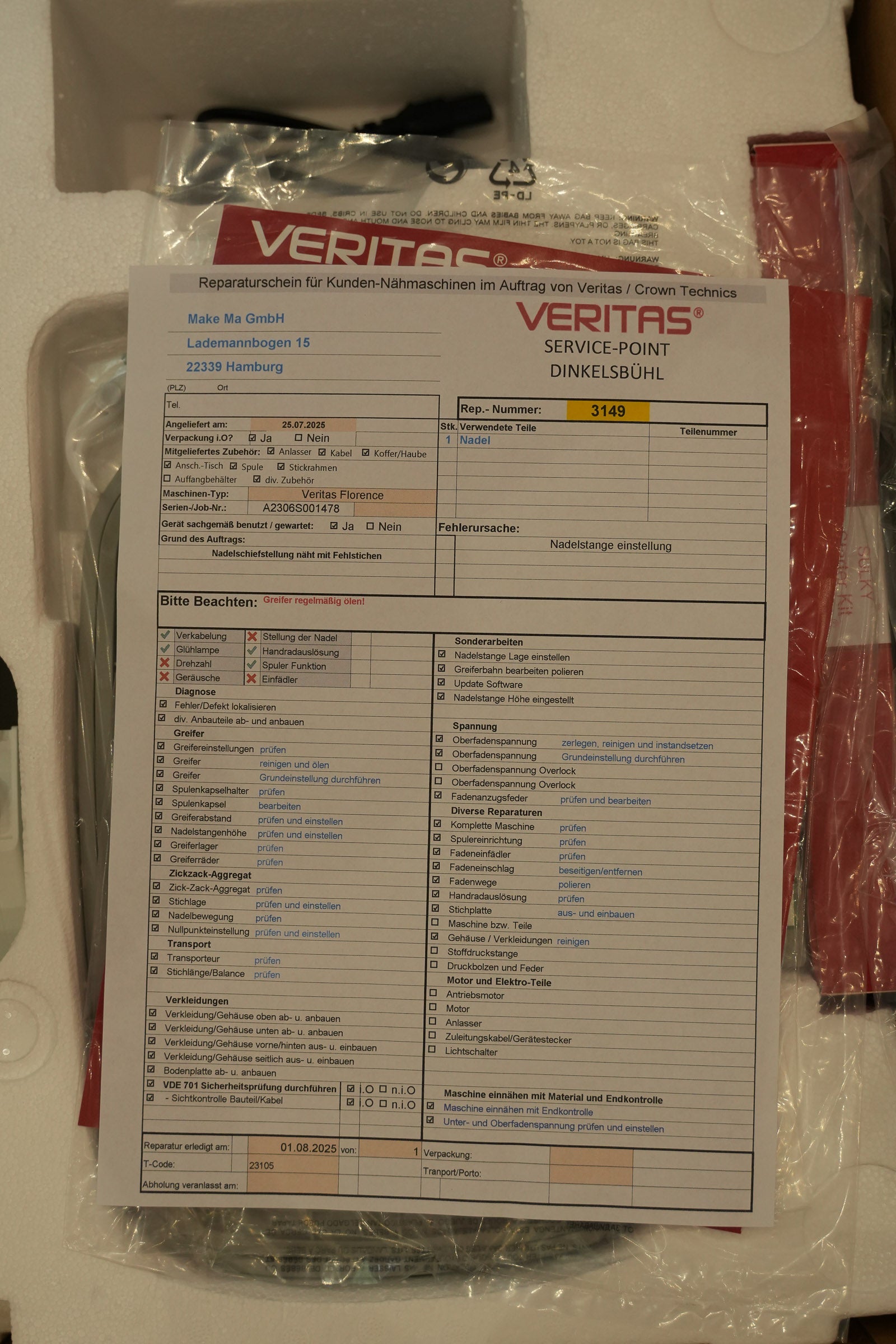 Veritas Florence gebraucht, generalüberholt