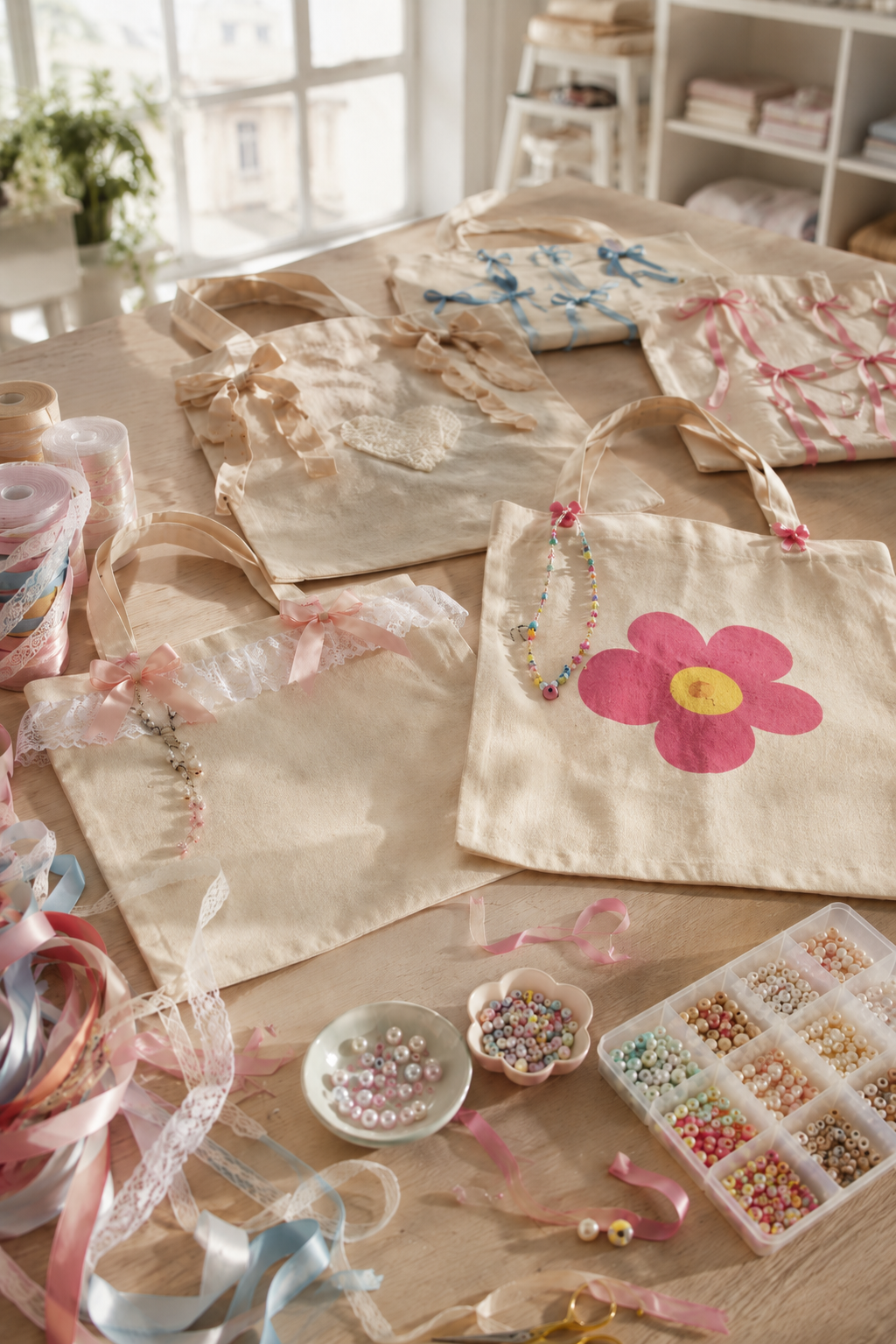 Workshop: Jutebeutel Dekorieren + Plotter-Vorführung