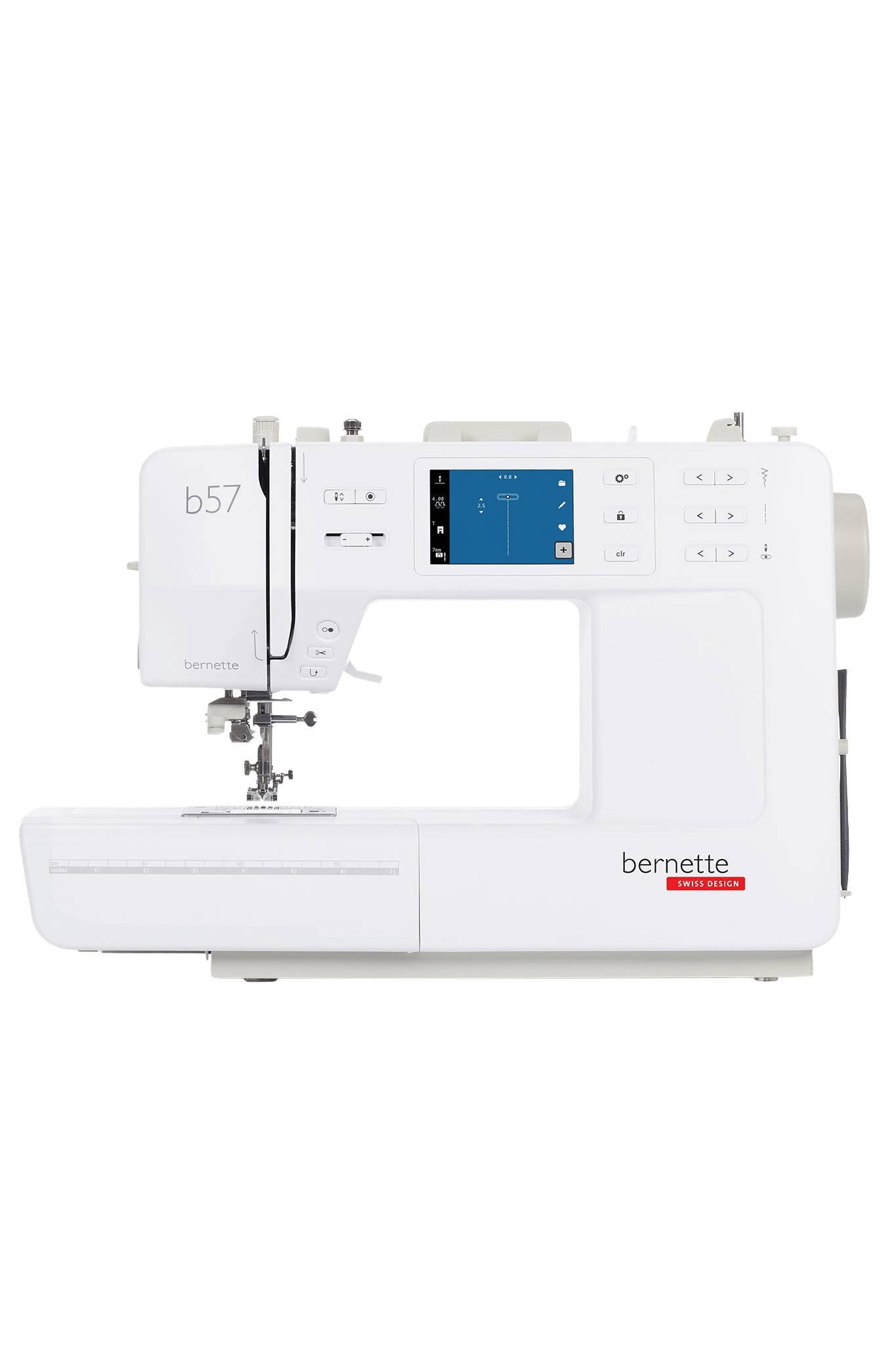 bernette b57 computerized sewing machine in front view