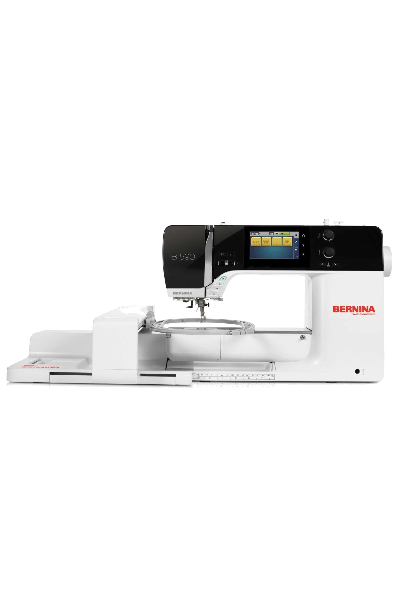 Bernina B590 mit Stickmodul M (SDT), machine à coudre et à broder en vue produit