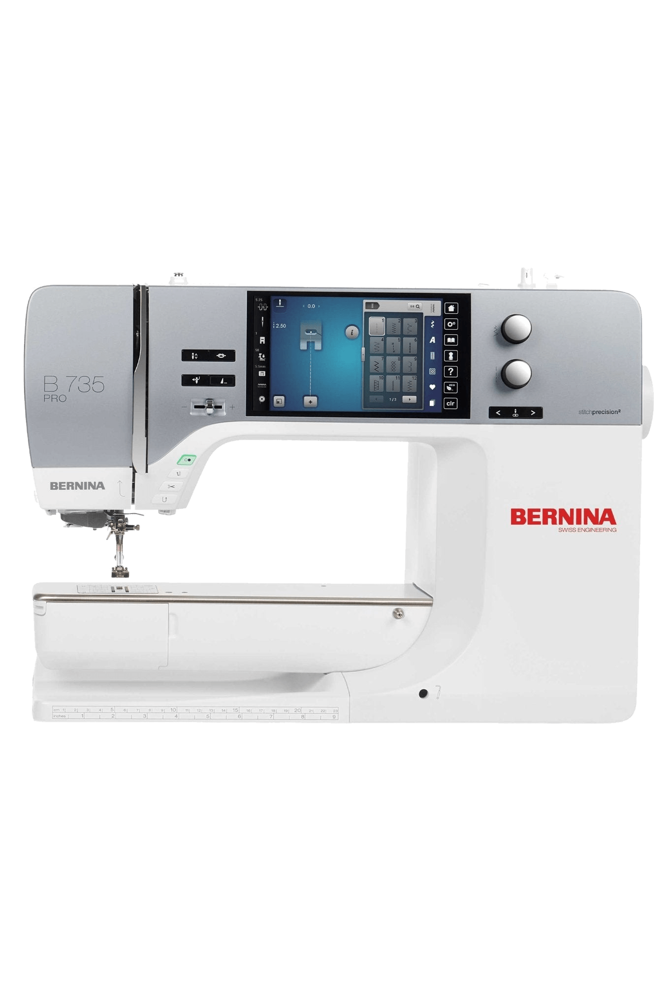 BERNINA B735 PRO, machine à coudre et à broder en vue produit