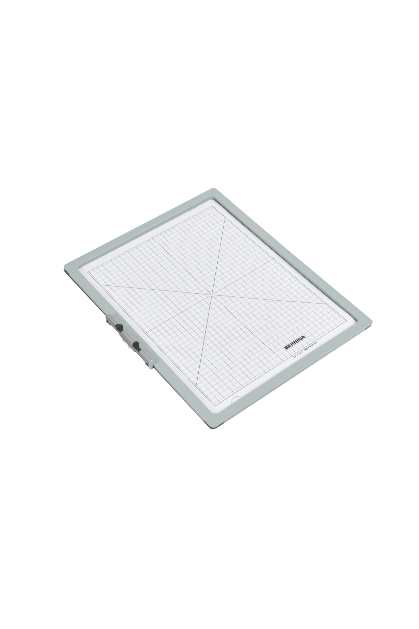 BERNINA Giant Magnet-Stickrahmen mit 305 × 410 mm Stickfläche und transparenter Stickschablone.