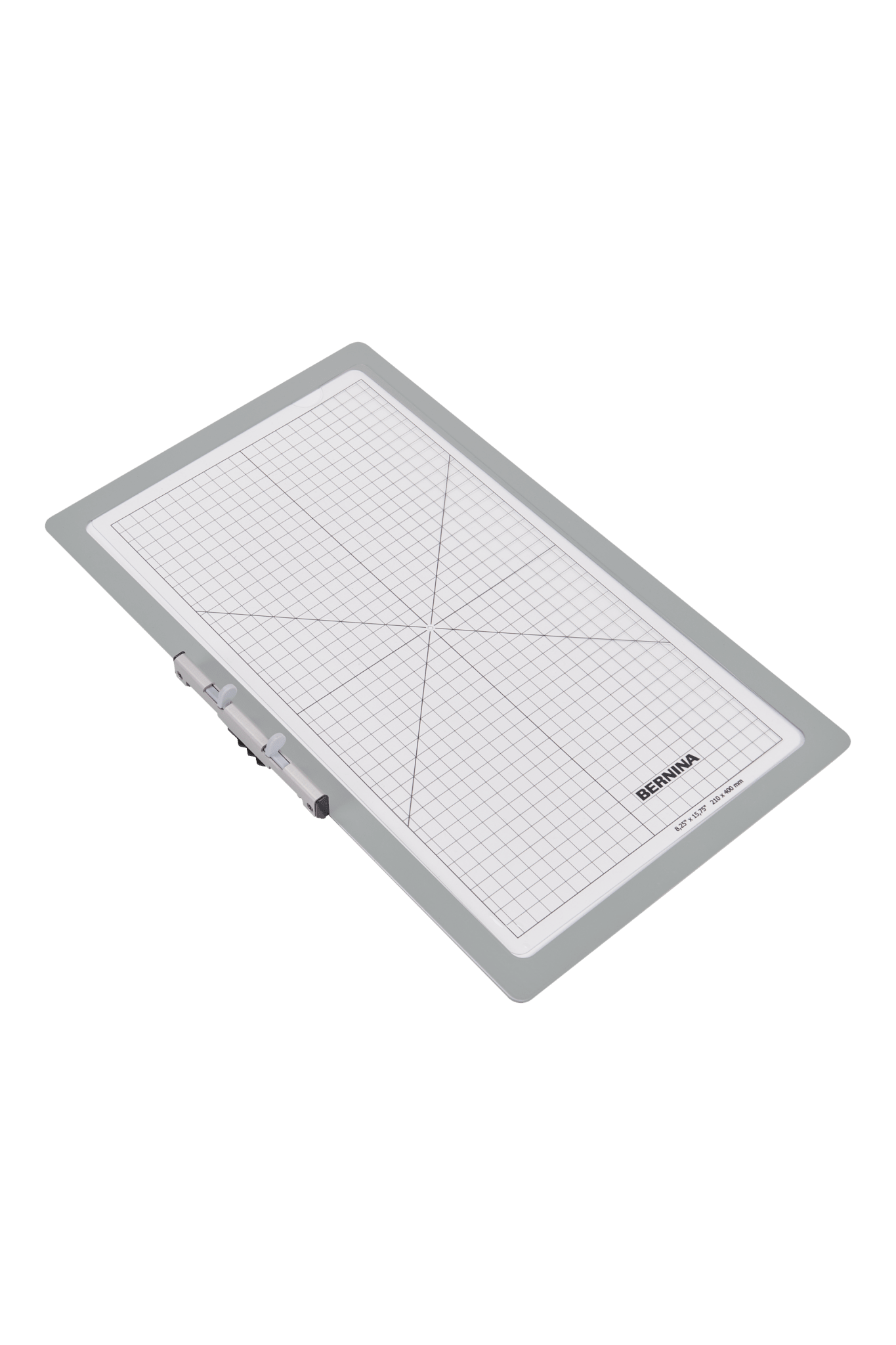 BERNINA Großer Haft-Stickrahmen 400 × 210 mm mit transparenter Stickschablone.