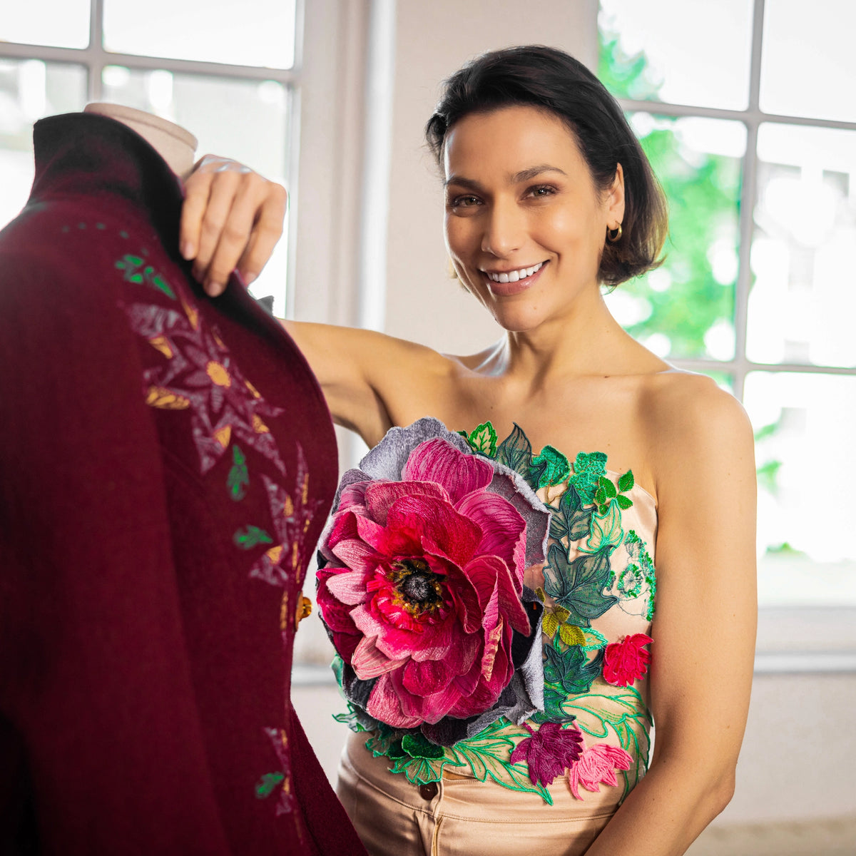 Broderie florale comme inspiration créative pour la Brother Expedition Innov-is BX1