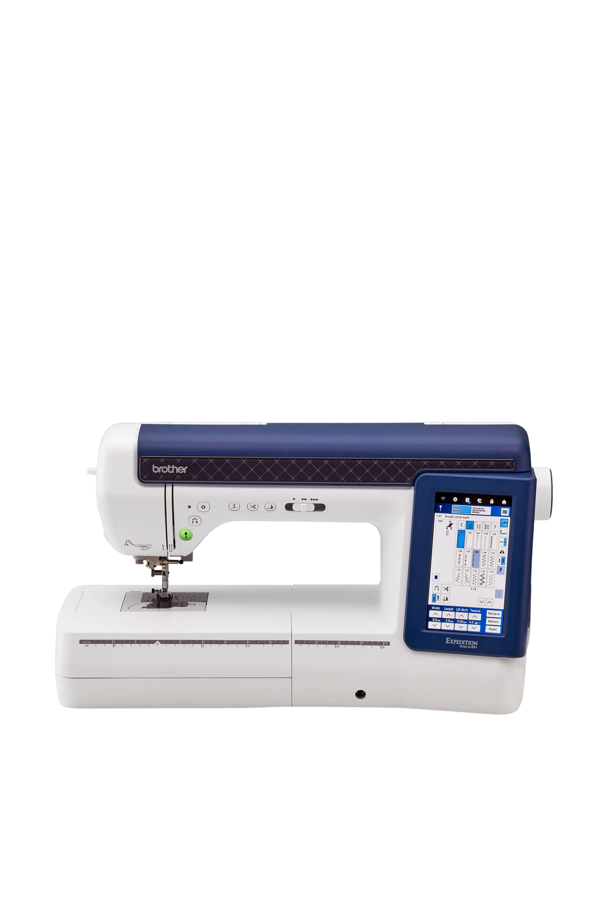 Brother Expedition Innov-is BX1 sy-, quilt- og broderimaskine set forfra