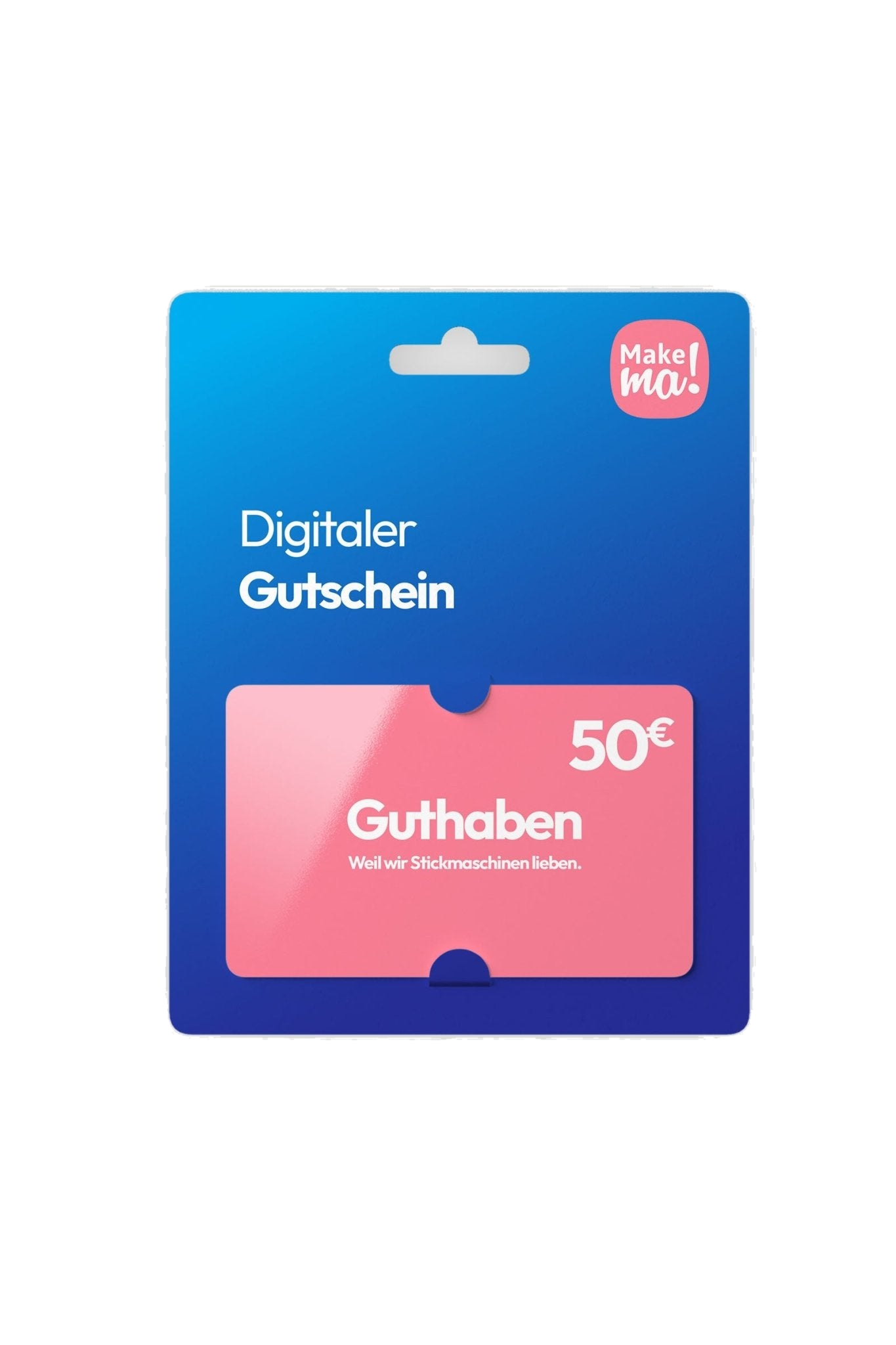 Gutschein in product view