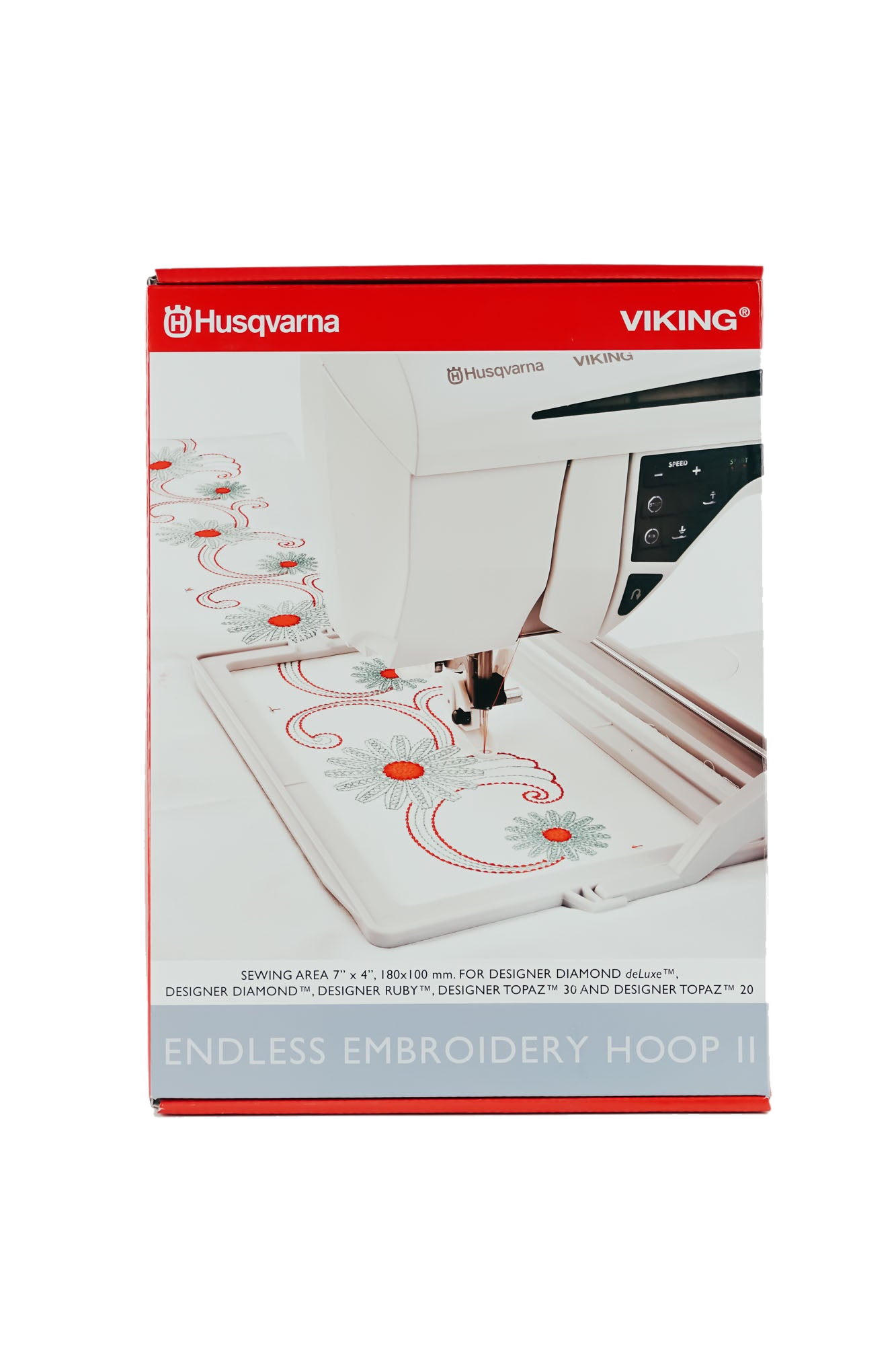 Husqvarna VIKING Endless Embroidery Hoop II – Stickrahmen 180 x 100 mm, vue du produit