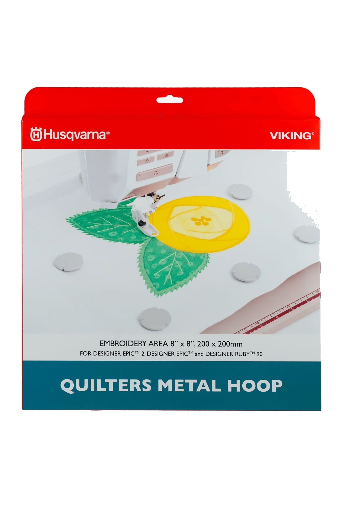 Husqvarna VIKING Quilters Metal Hoop - 200 x 200 mm in Produktansicht