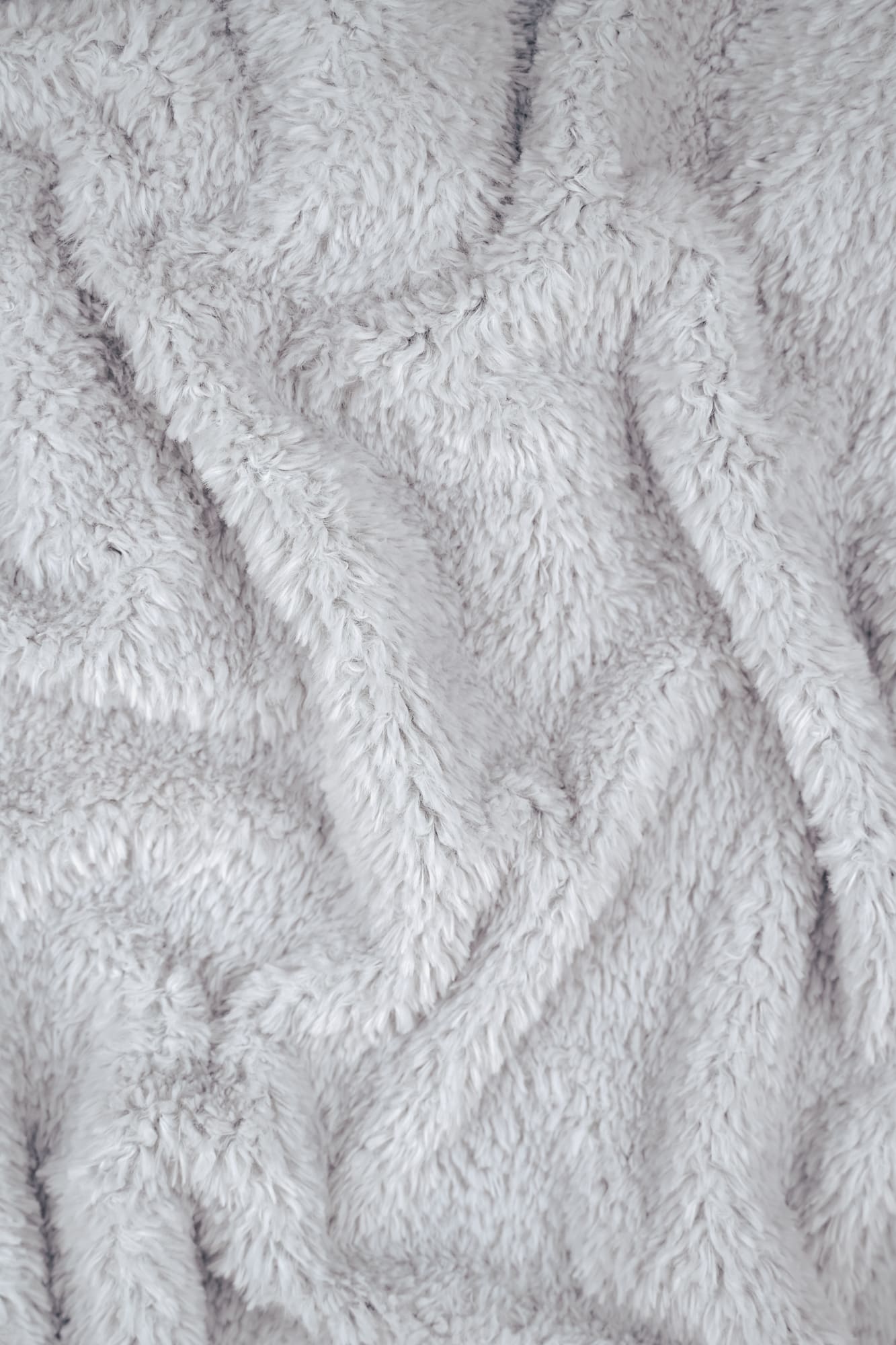 Kullaloo | Fantastic Fur | Fine Teddy | Teddystoff in Farbe grau