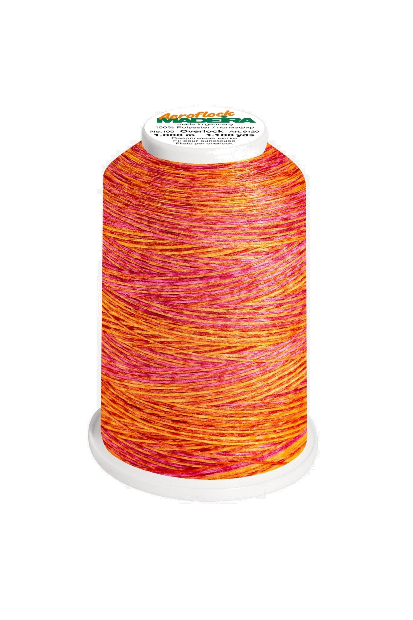 Madeira Aeroflock No. 100 – 1.000 m Multicolor Bauschgarn für Overlockmaschinen, vue du produit