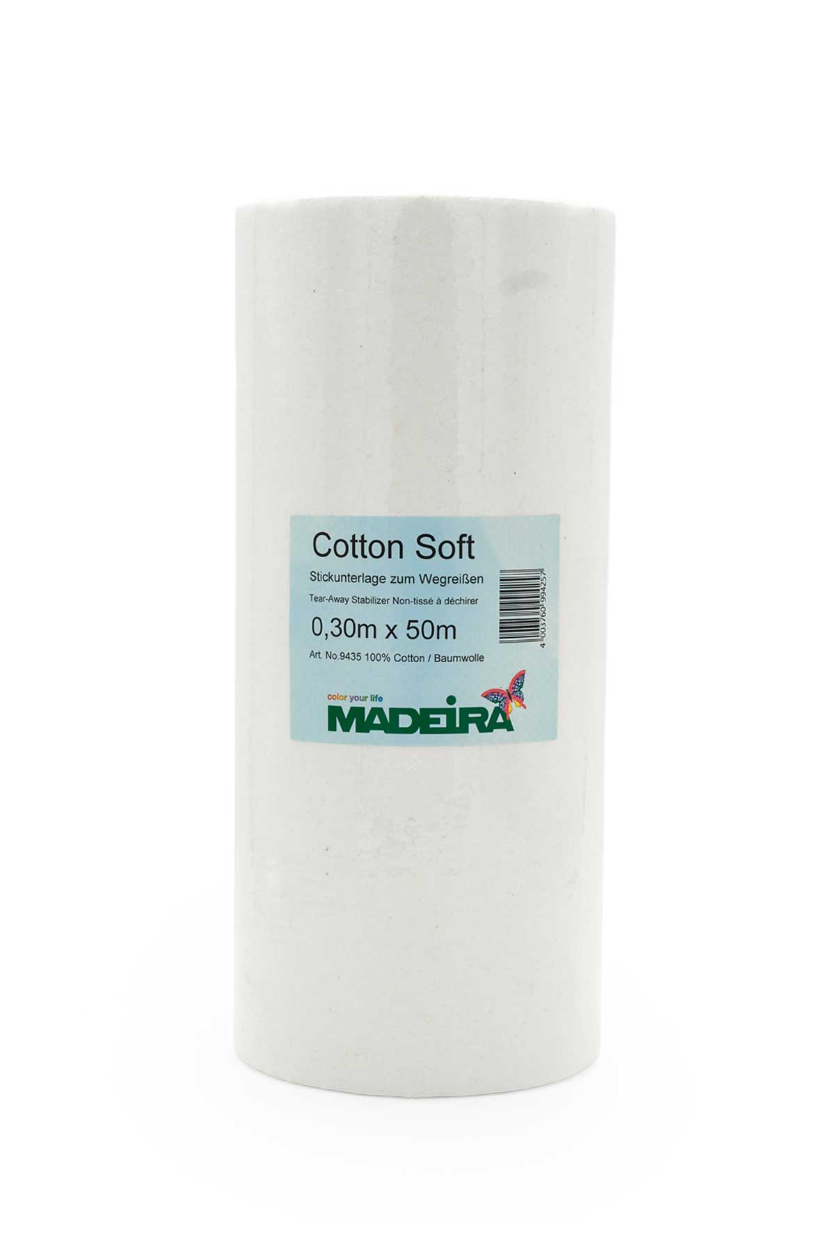 Madeira Reißvlies große Rolle Cotton Soft weiß