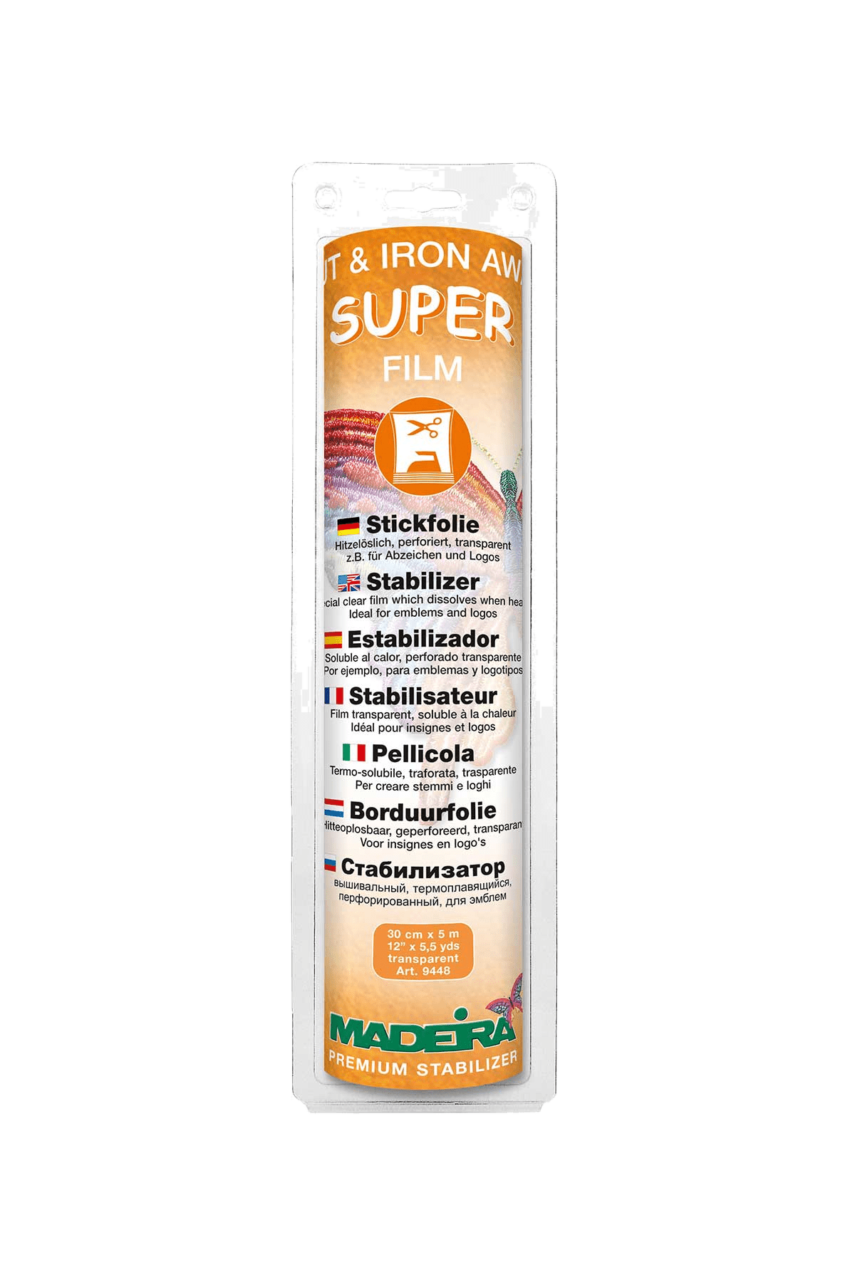 Madeira Super Film Cut & Iron Away in product view