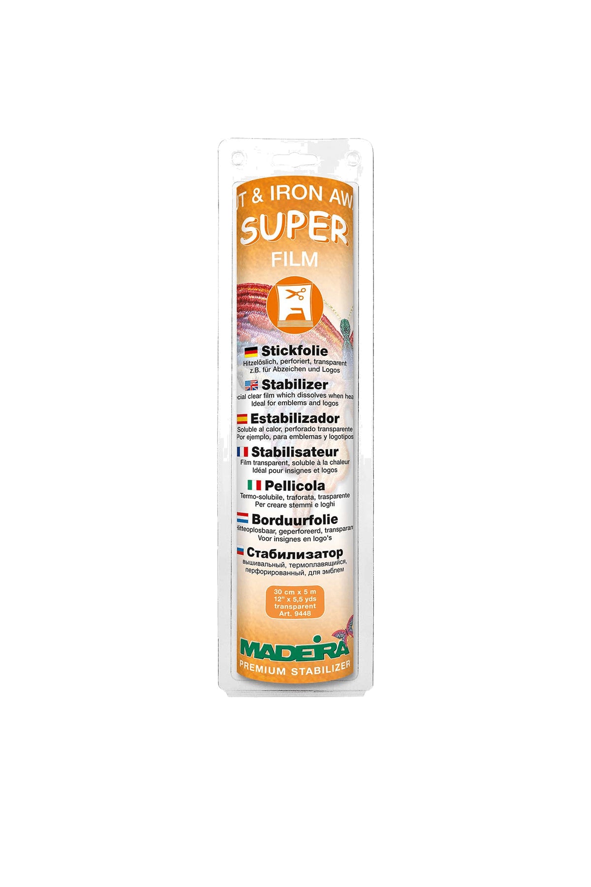Madeira Super Film Cut & Iron Away in product view