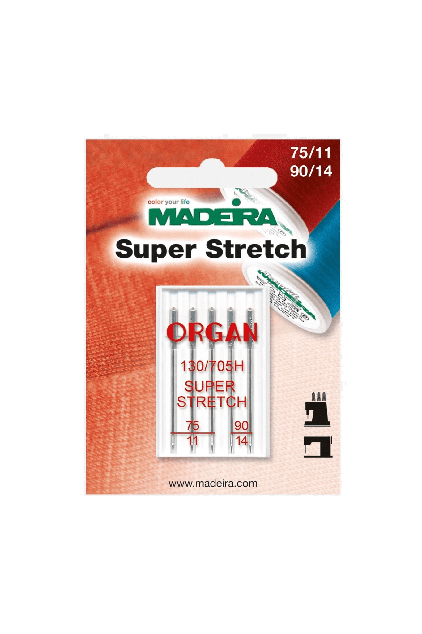 Madeira - Super Stretch Nadeln - Stärke 75-90 - HAx1 SP in Produktansicht