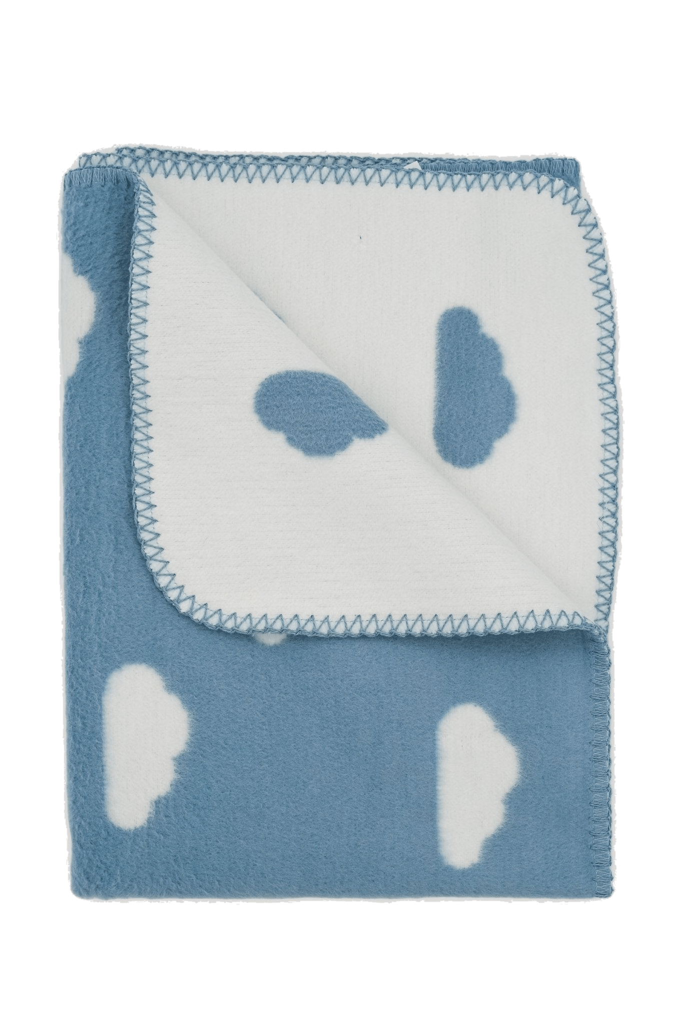Personalisierte Babydecke Wolken - 100% Bio-Baumwolle - 70x100cm in product view
