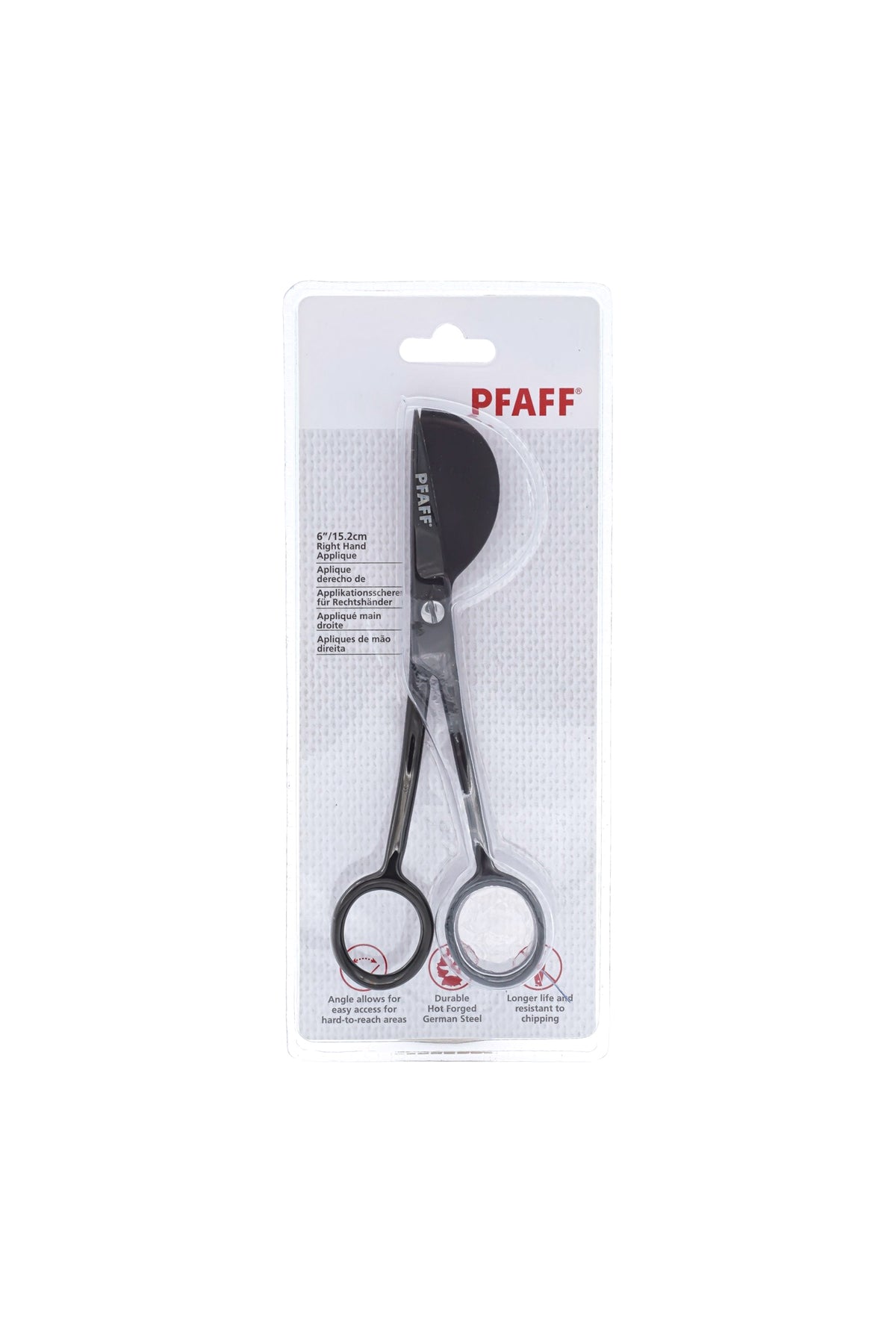 PFAFF Applikationsschere für Rechtshänder, 15,2 cm, in vollständiger Originalverpackung